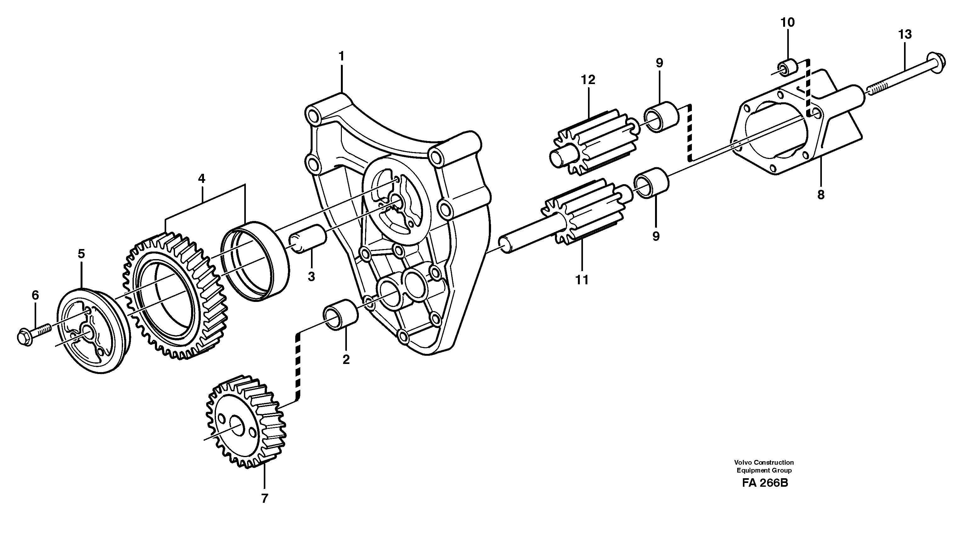 Корпус масляного насоса VOE471574 VOLVO