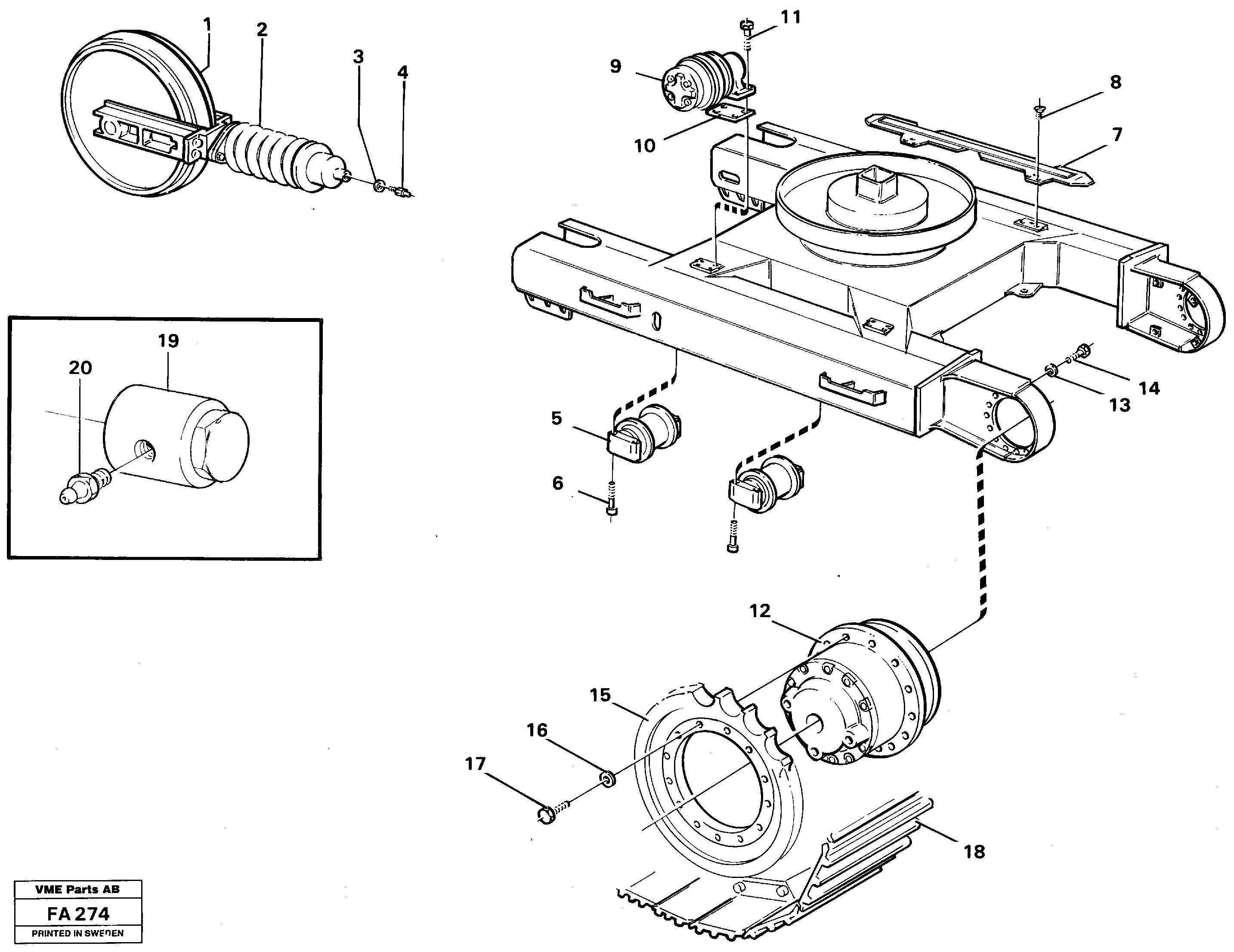 Jam nut VOE14212824 VOLVO