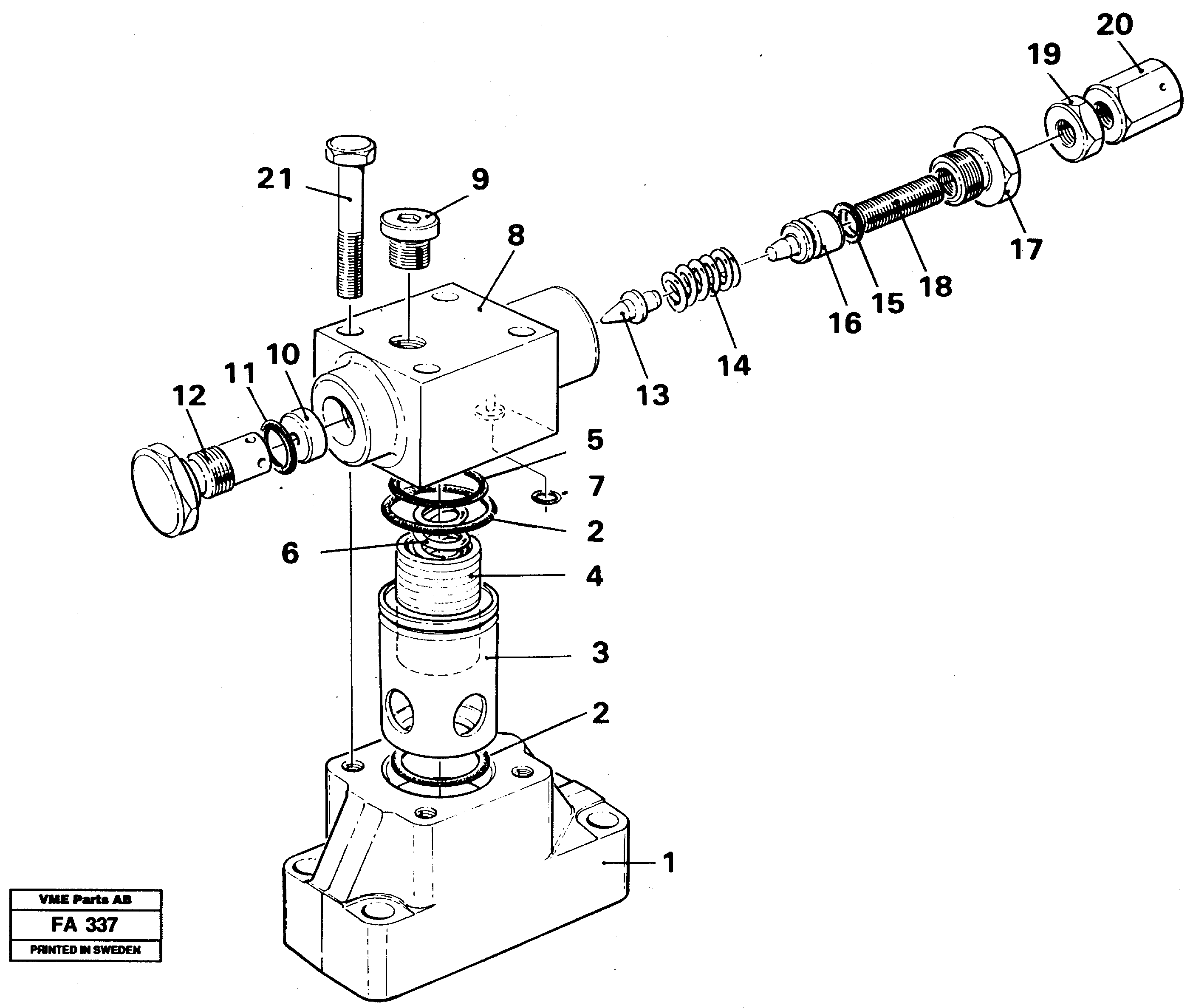 Gas spring VOE14014485 VOLVO