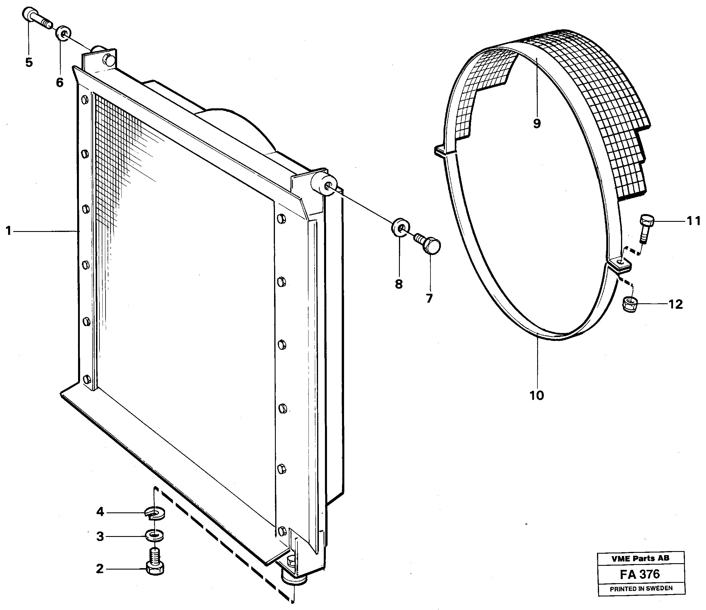 Fan Protector VOE14258154 VOLVO