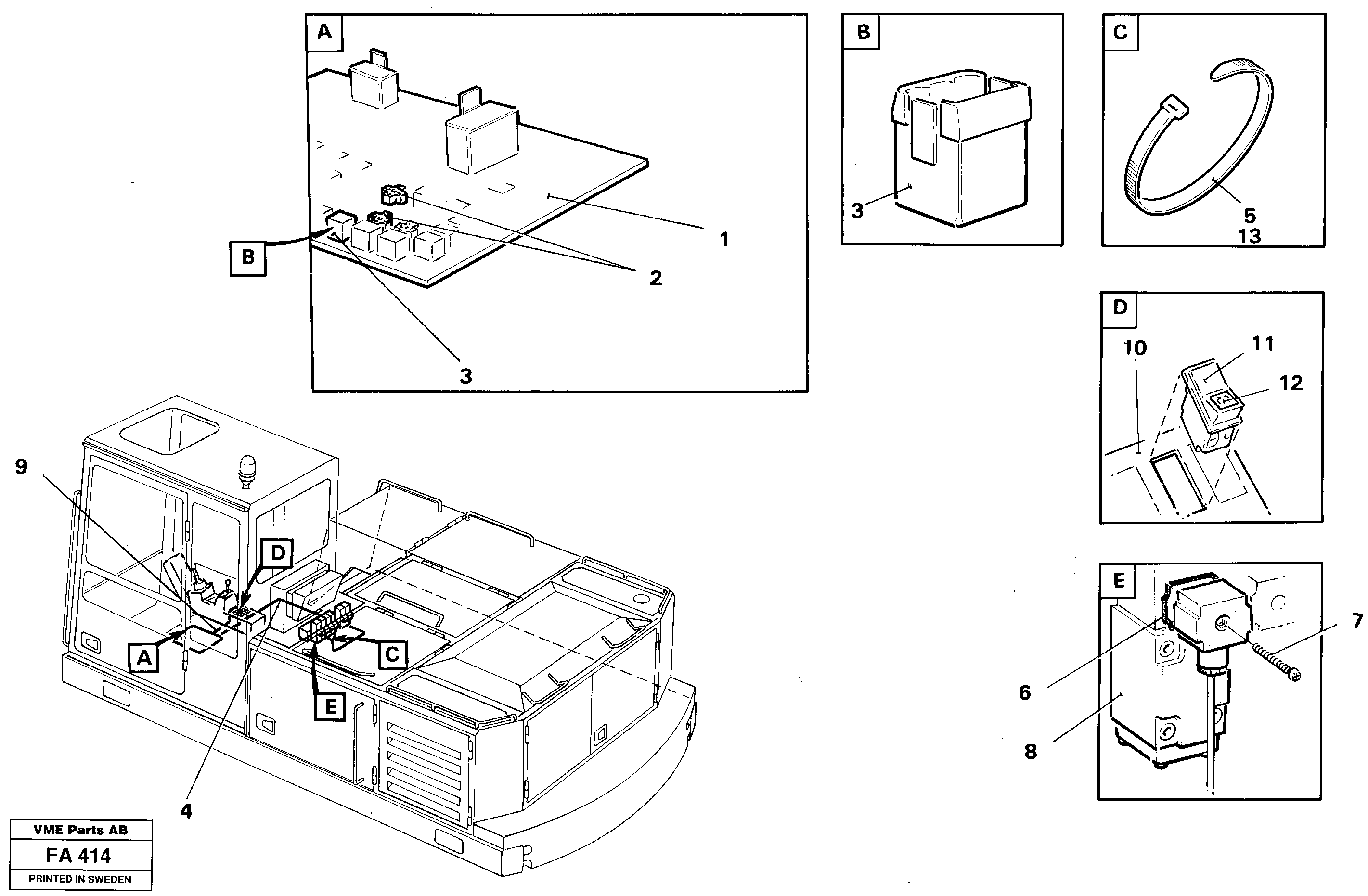 Rubber cushion VOE14248783 VOLVO