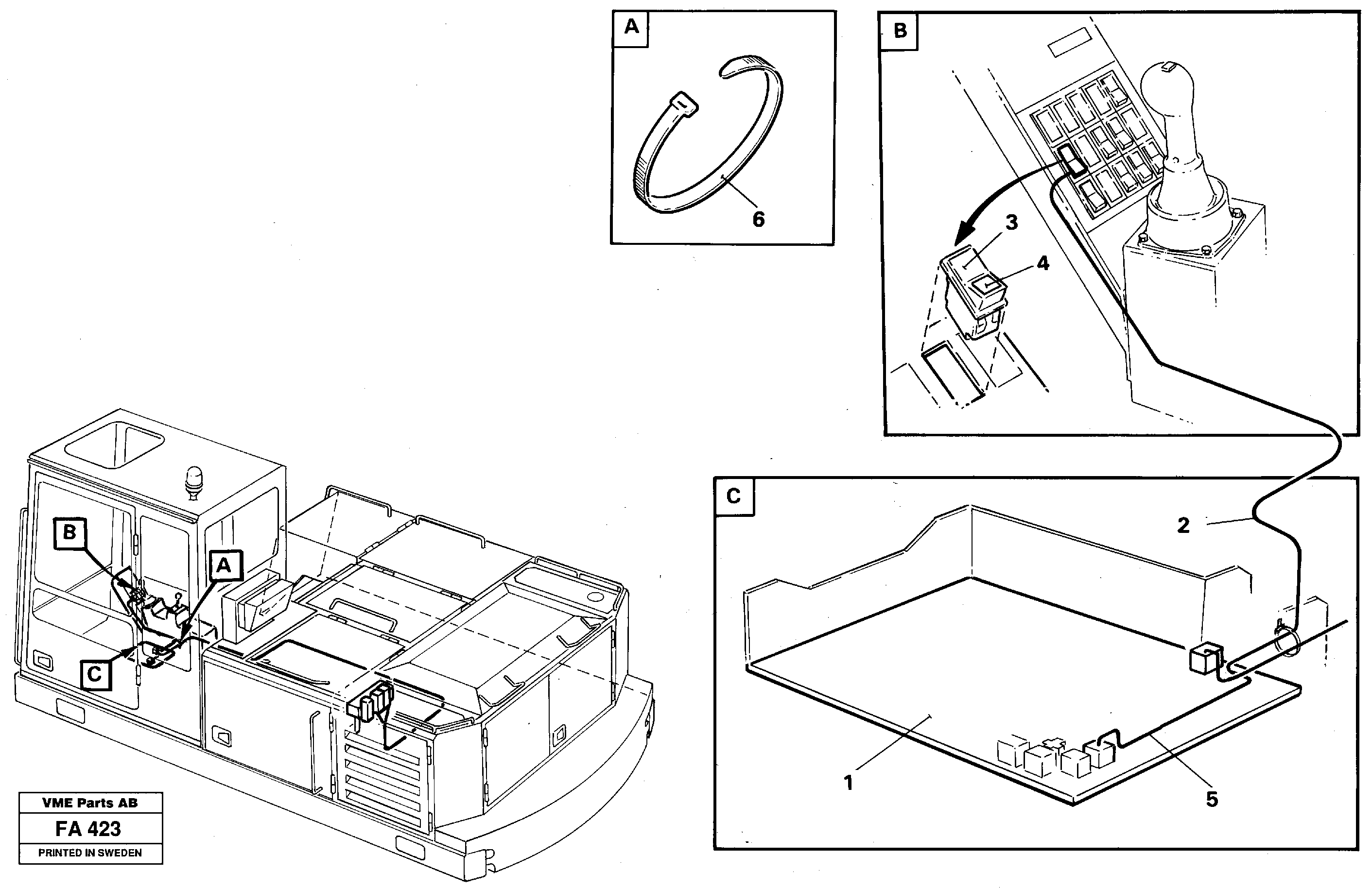 Rubber cushion VOE14257971 VOLVO