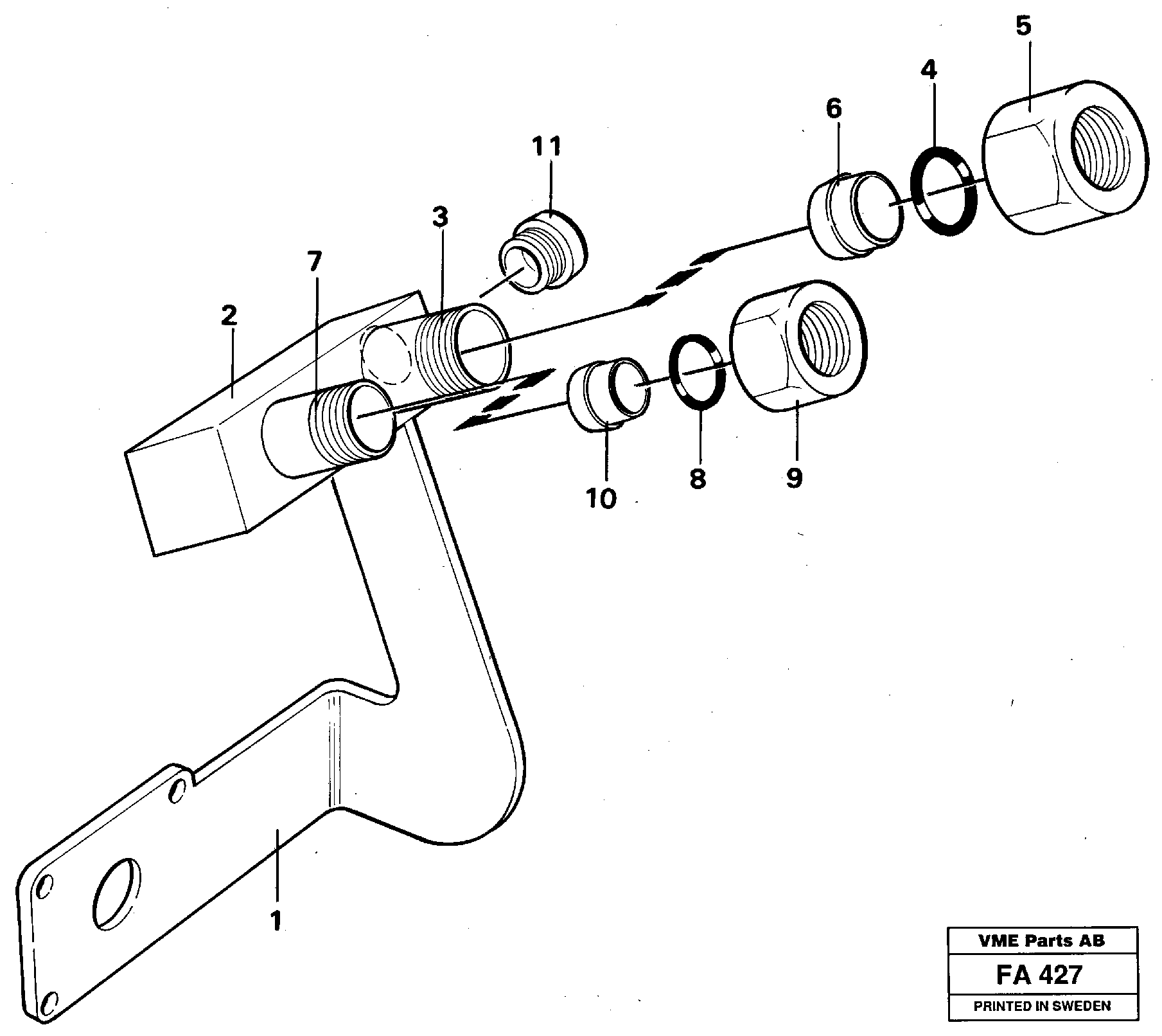 Bracket VOE14286995 VOLVO