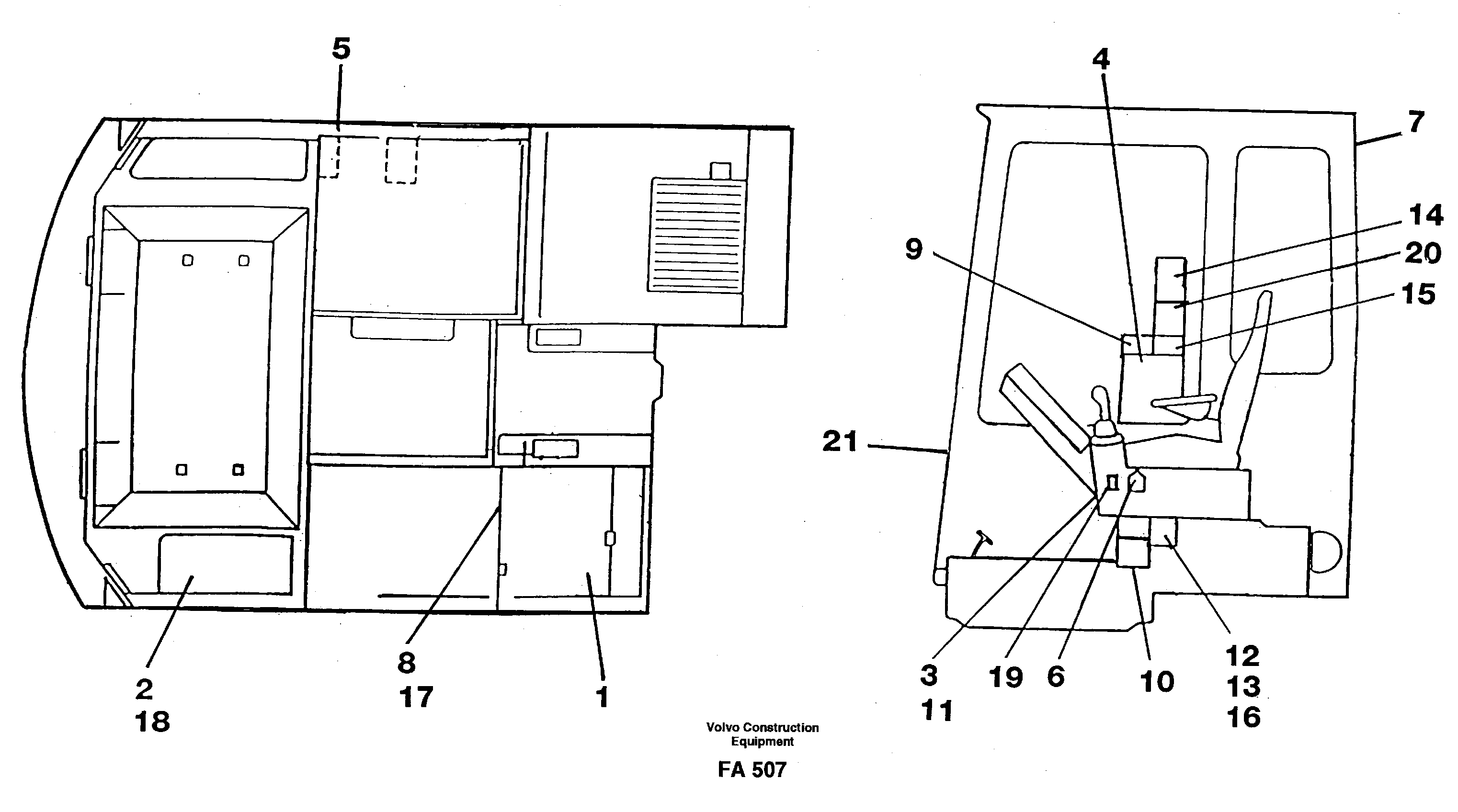 Angled plate VOE14266014 VOLVO