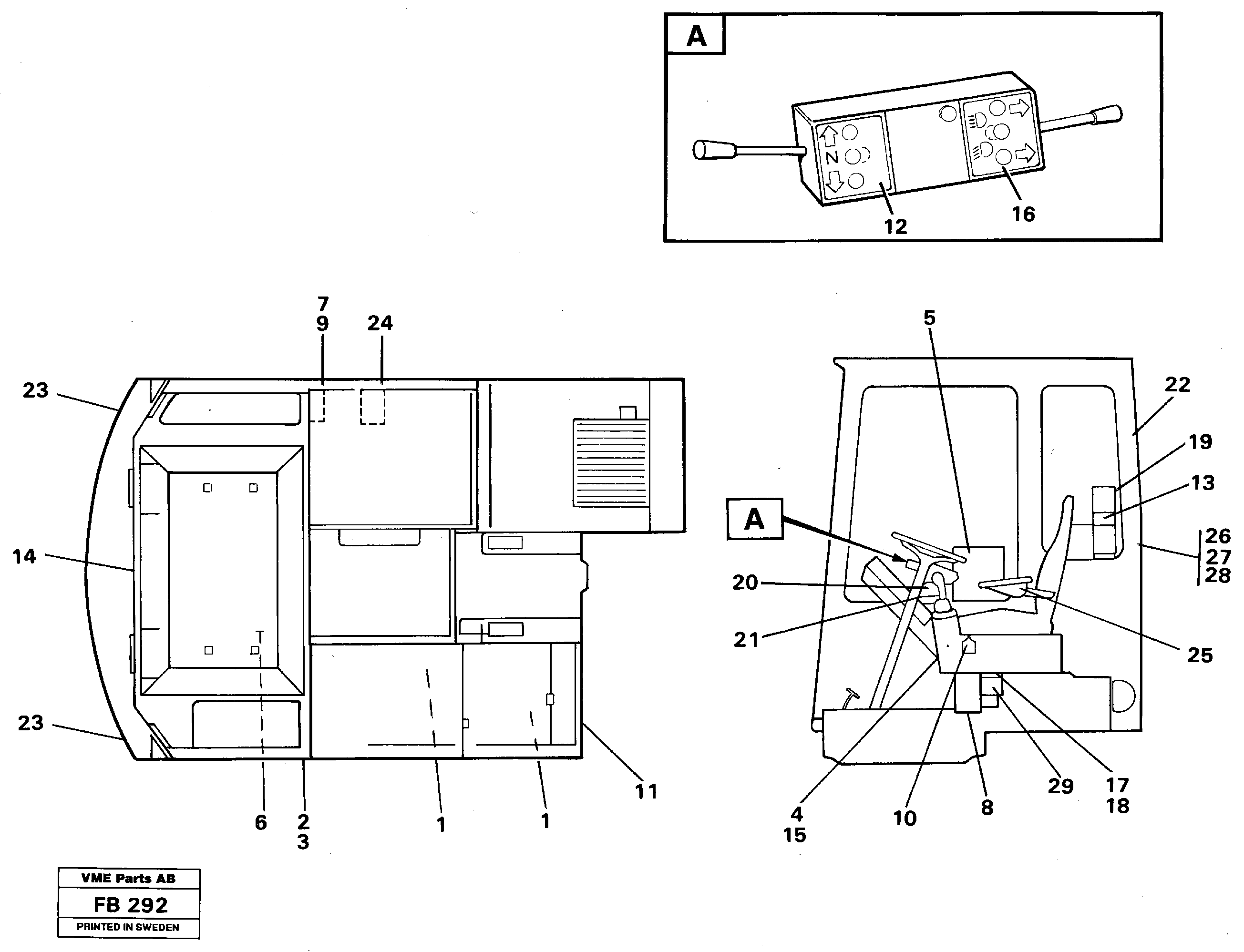 Angled plate VOE14253797 VOLVO