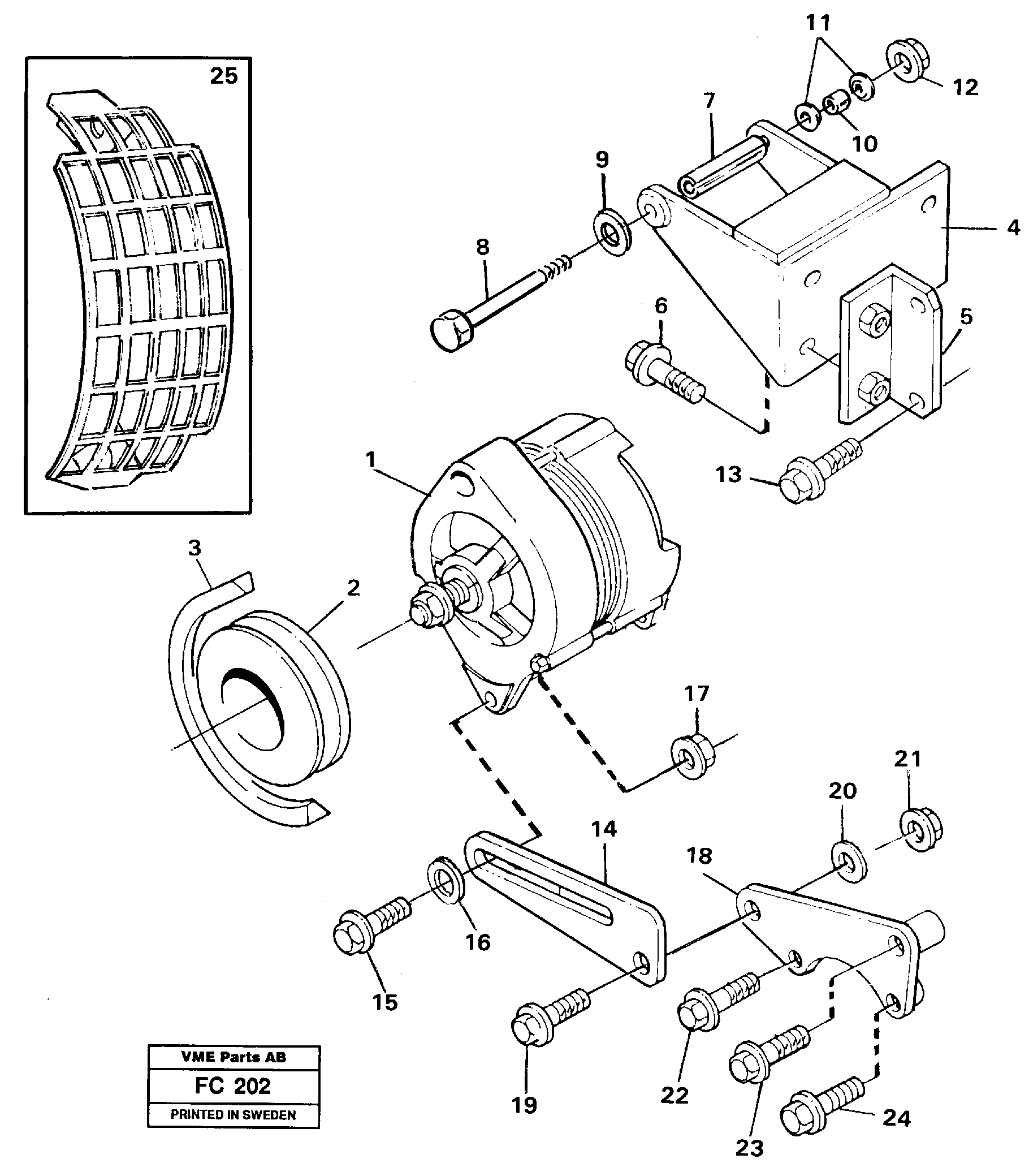 For upper engine part VOE14014602 VOLVO