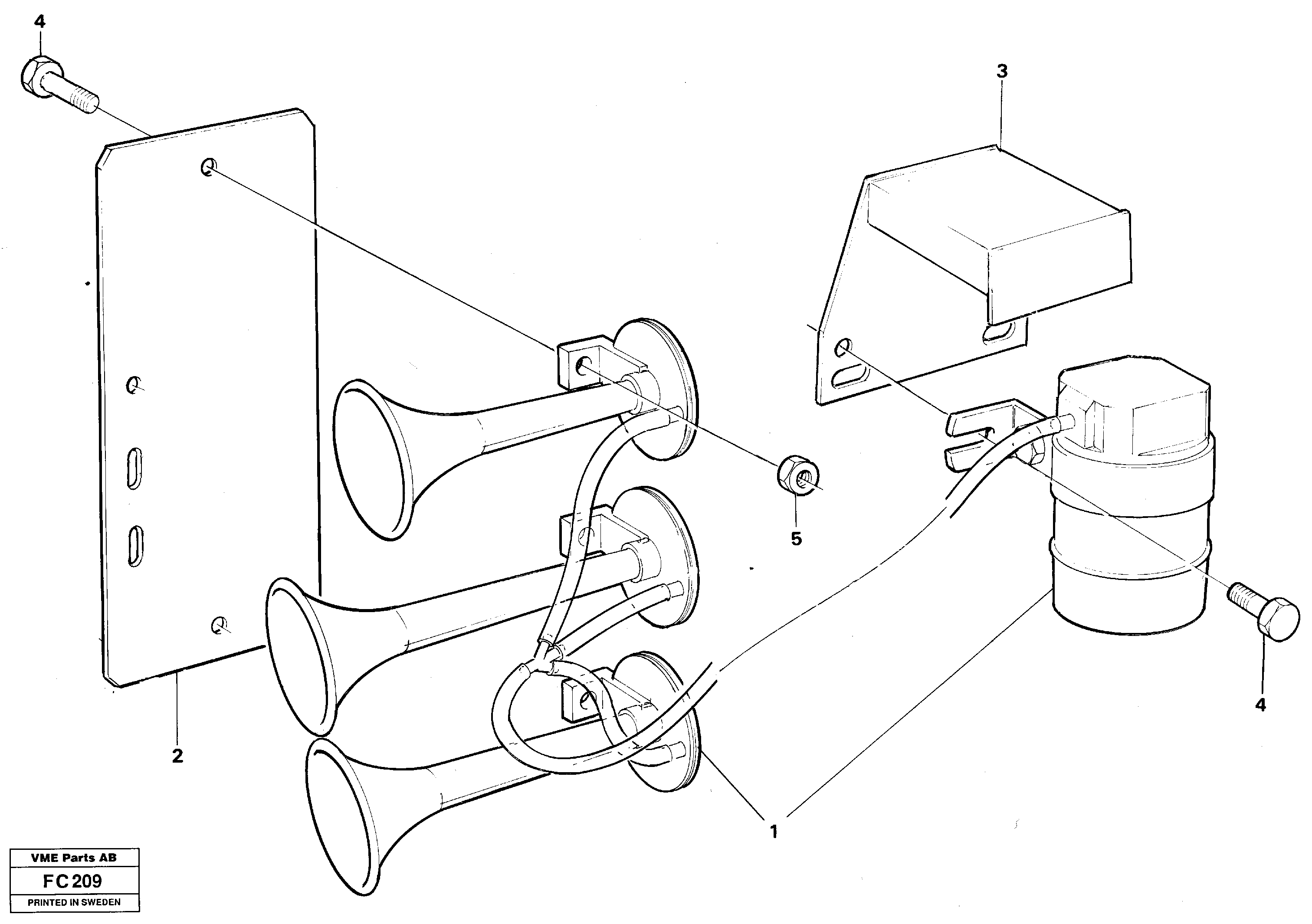 Sealing plate VOE14261012 VOLVO