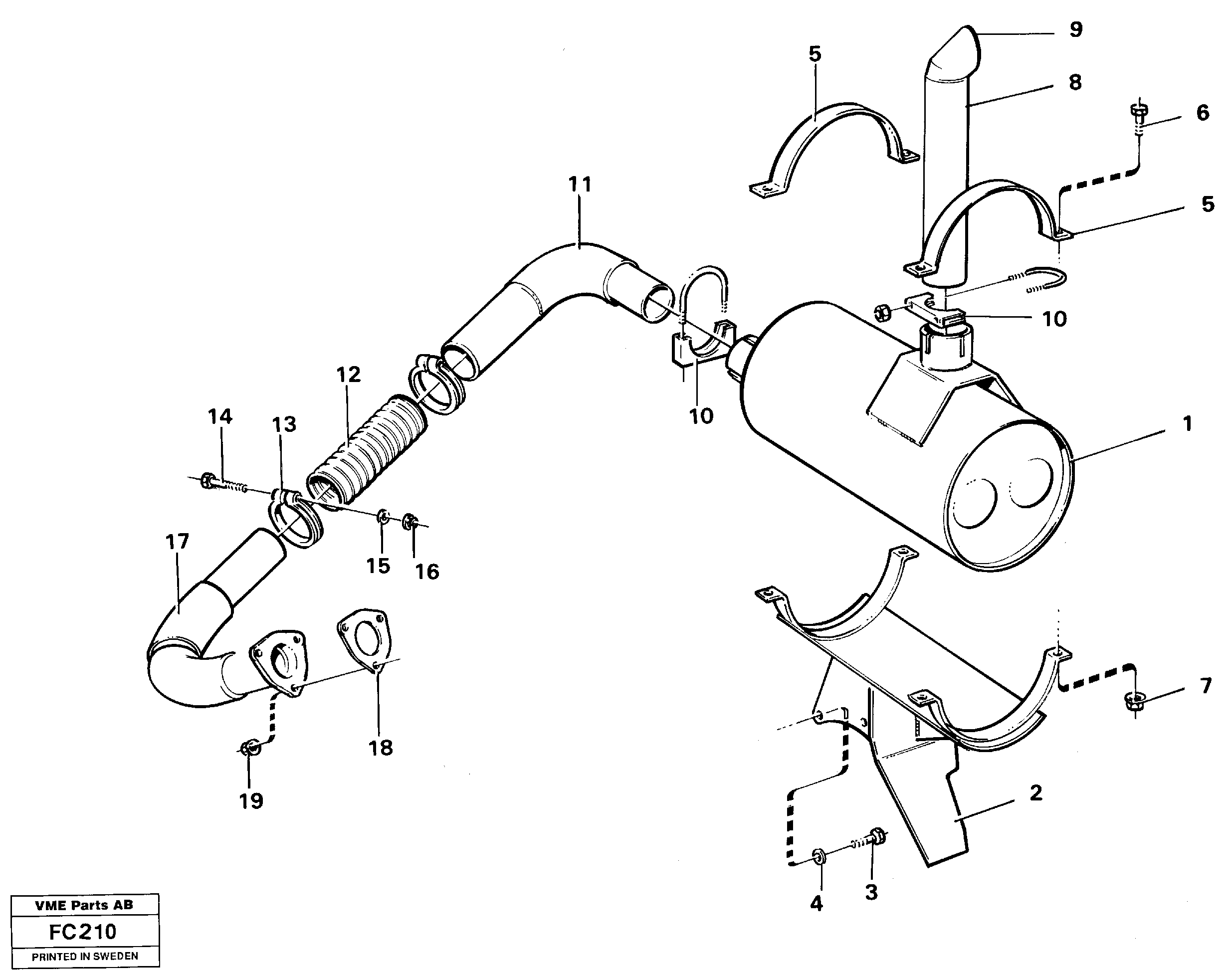 Compression spring VOE14259081 VOLVO