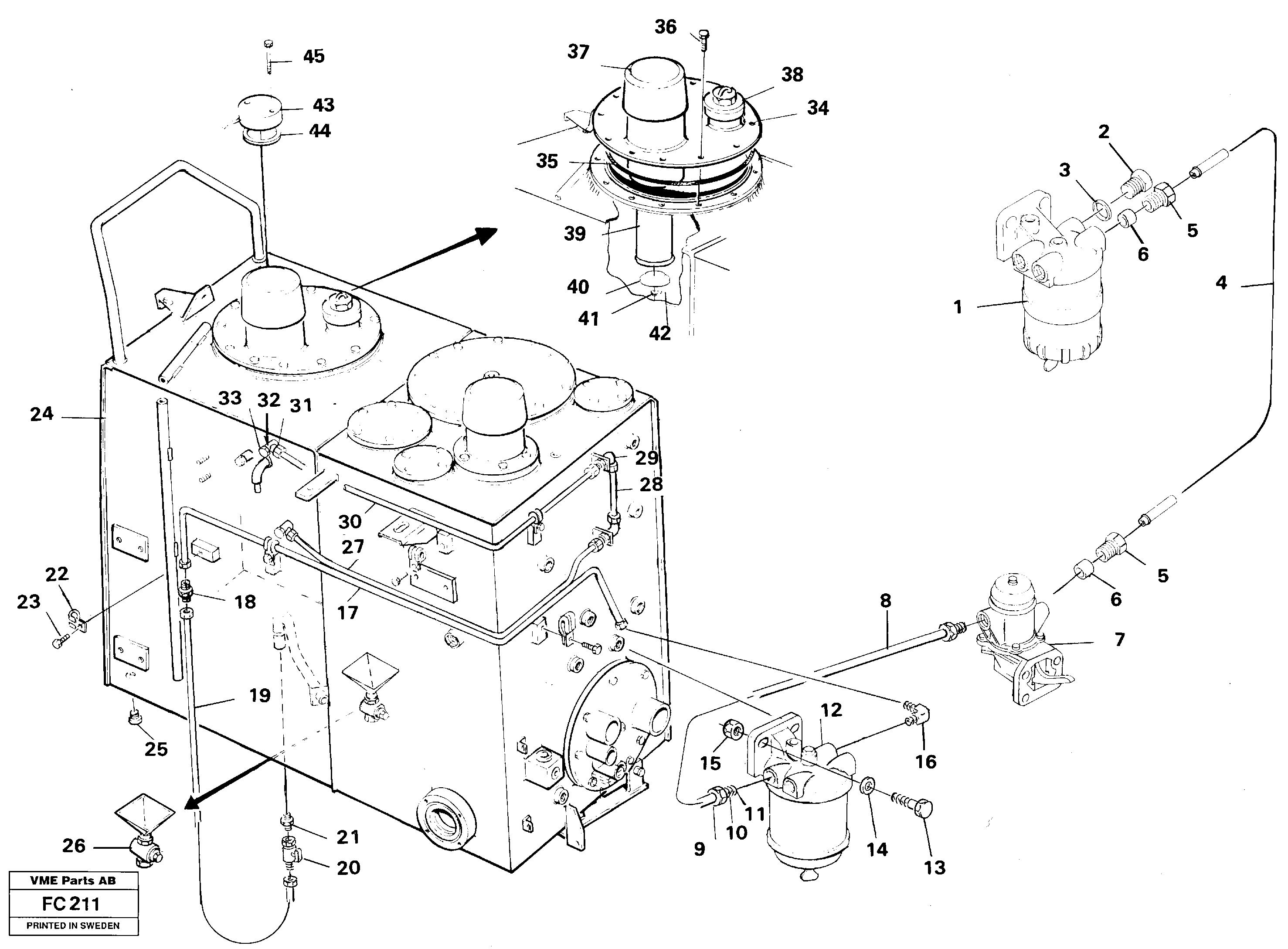 Fuel miser valve VOE14258775 VOLVO