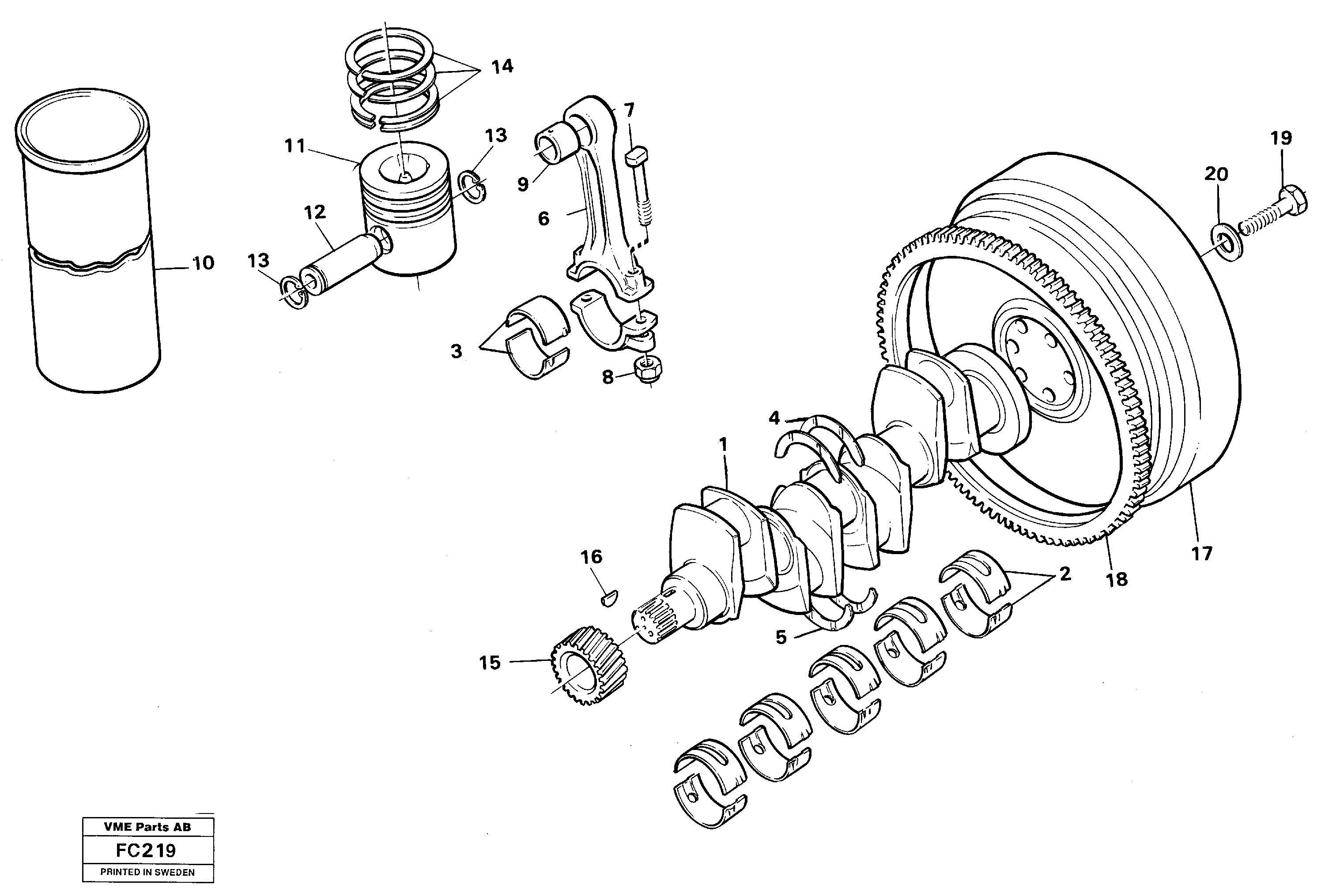 Thrust Washer VOE7483338 VOLVO