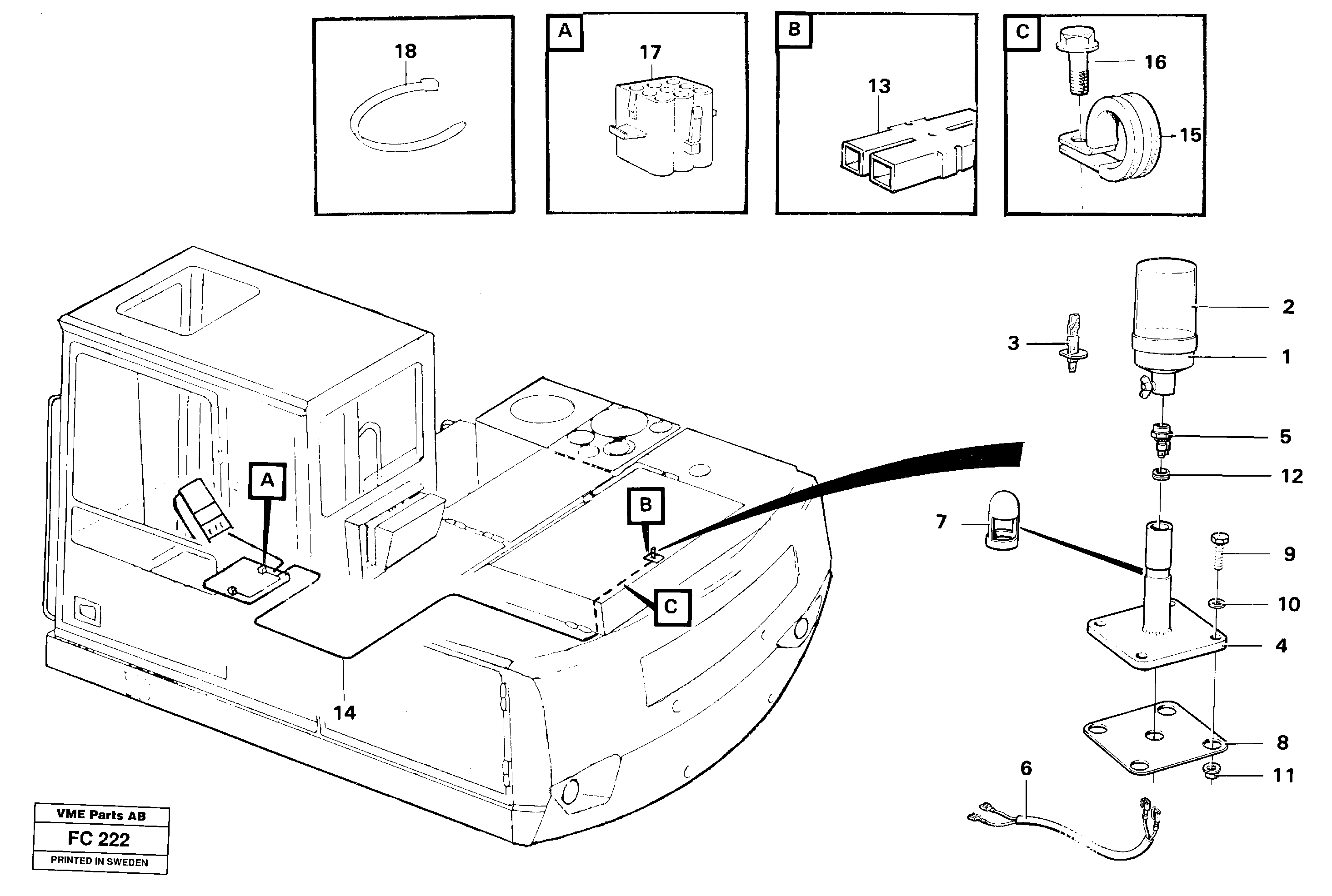 For upper engine part VOE14014669 VOLVO