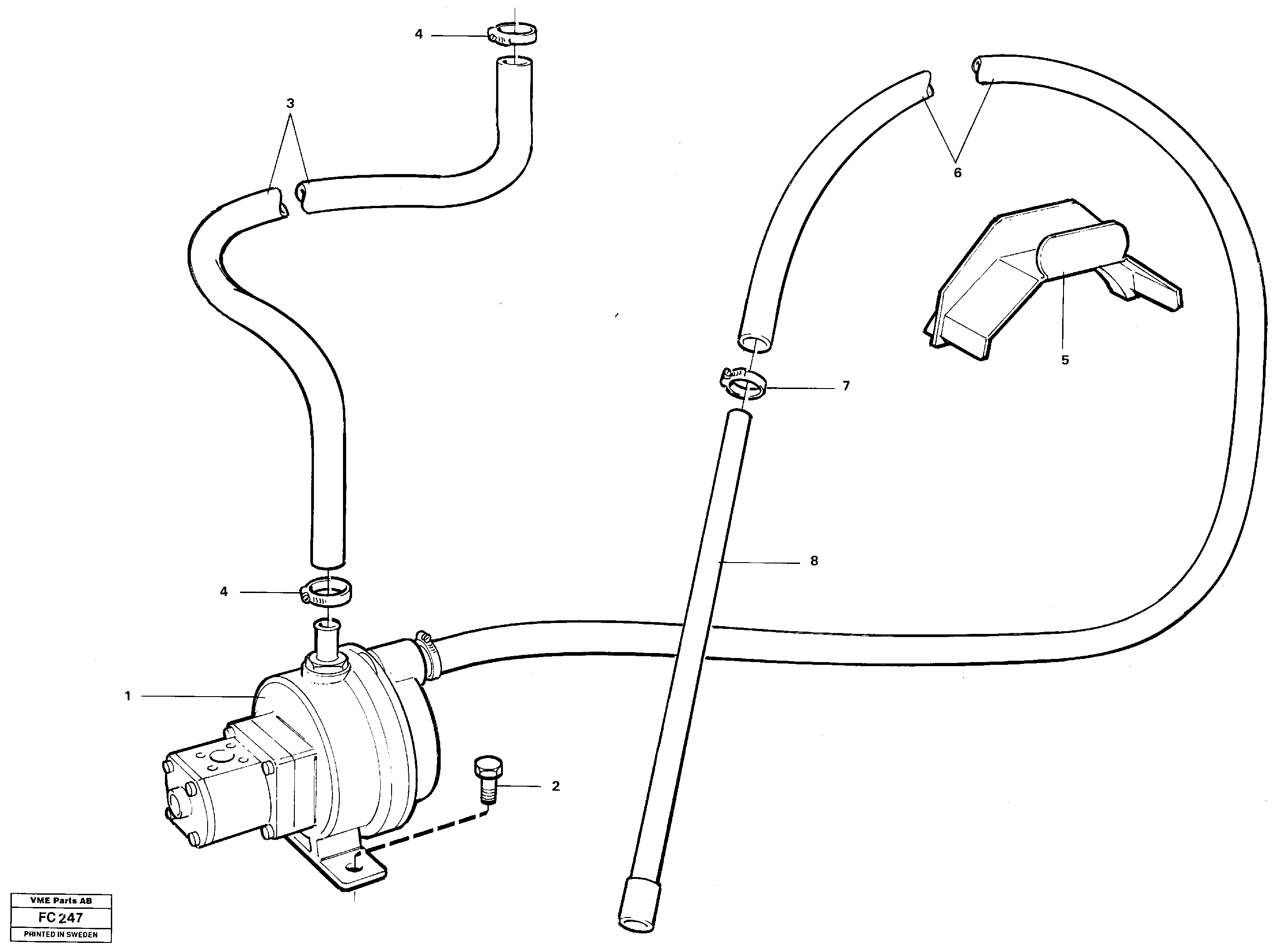 Cover, compressor VOE14260076 VOLVO