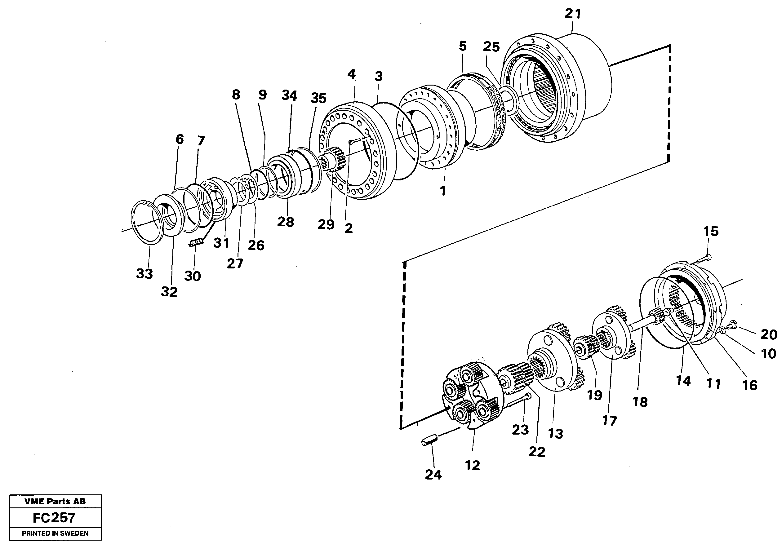Back-up ring VOE14215345 VOLVO
