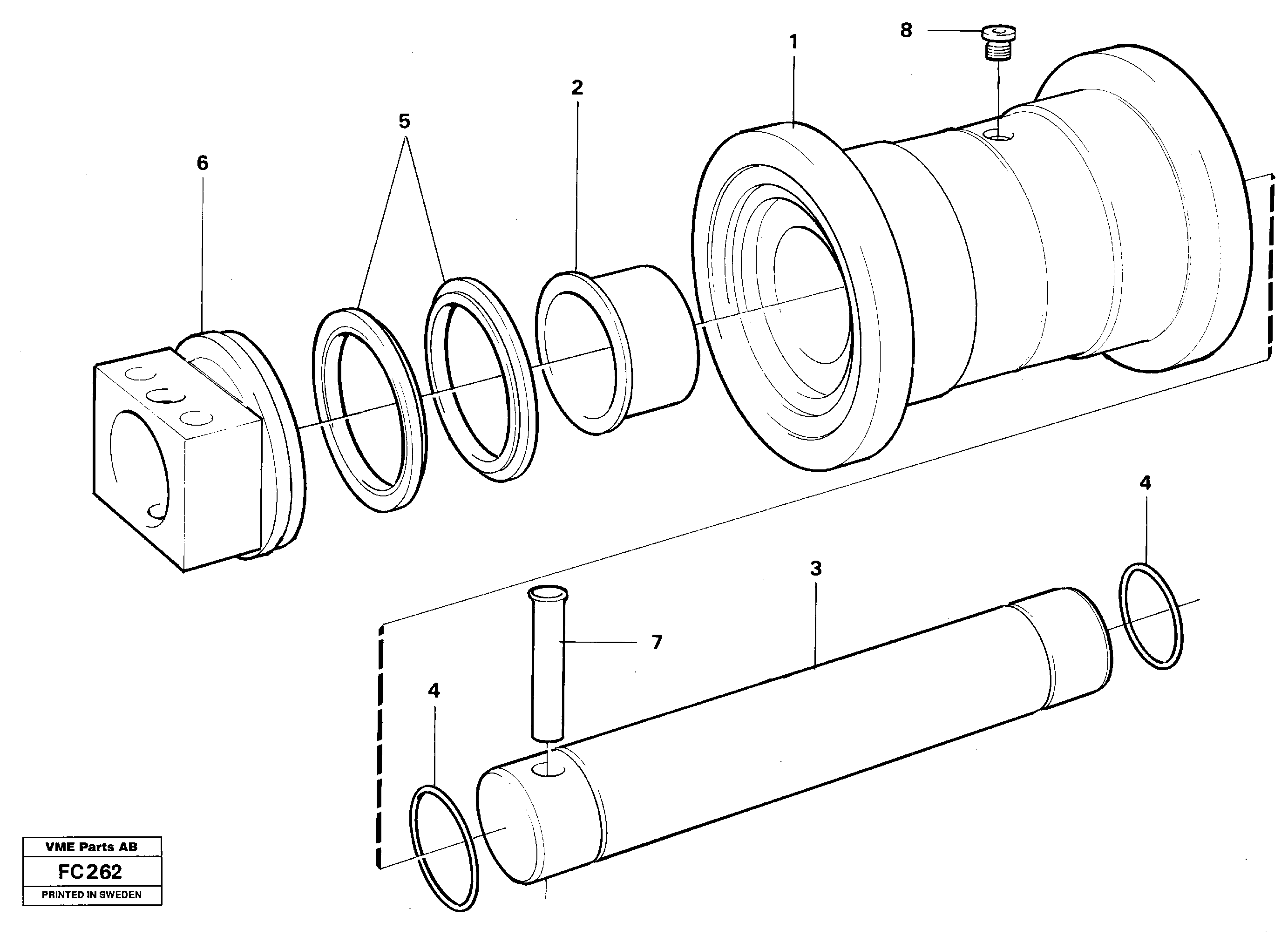 Spring pin VOE14214922 VOLVO