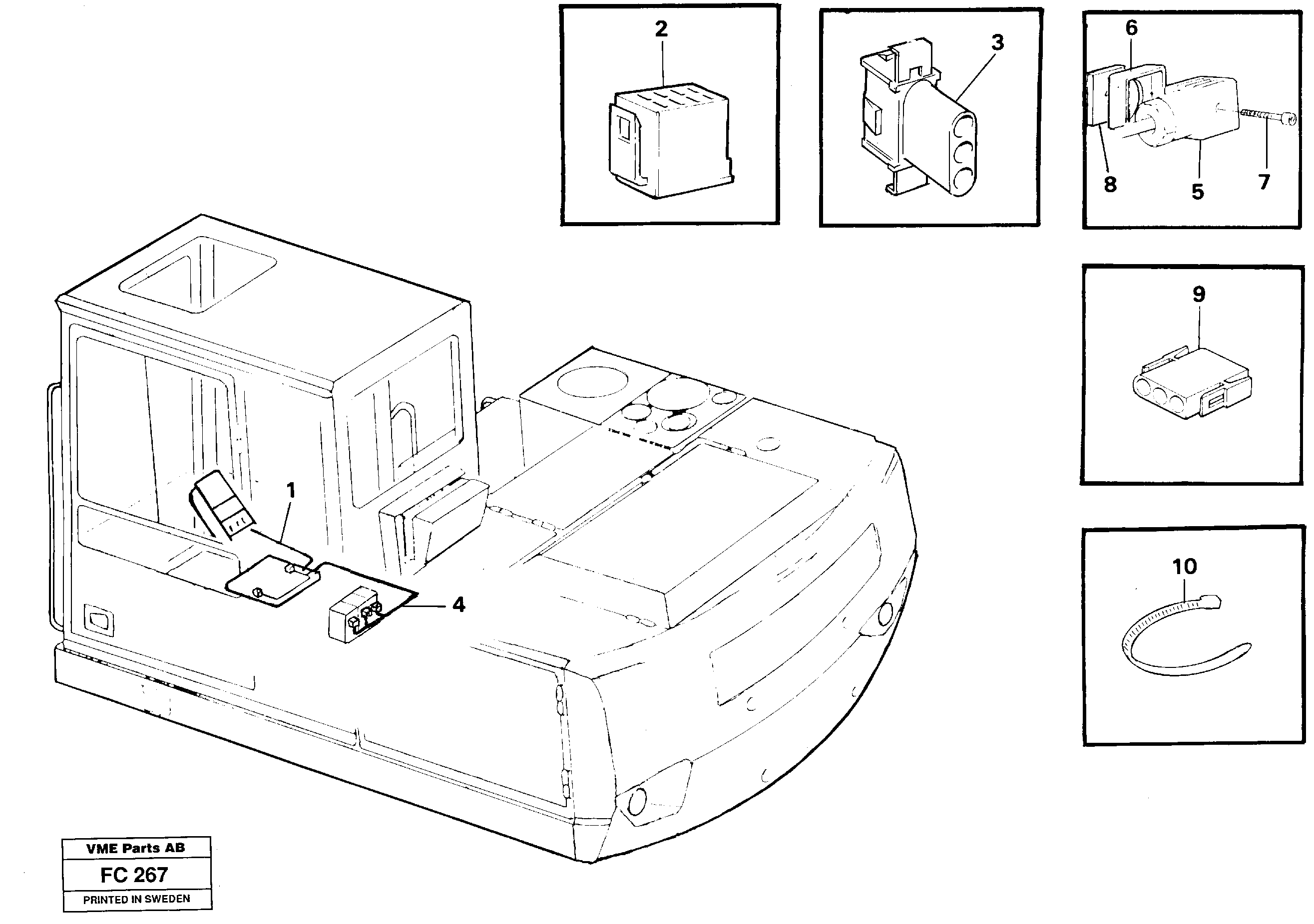 Rubber cushion VOE14258326 VOLVO
