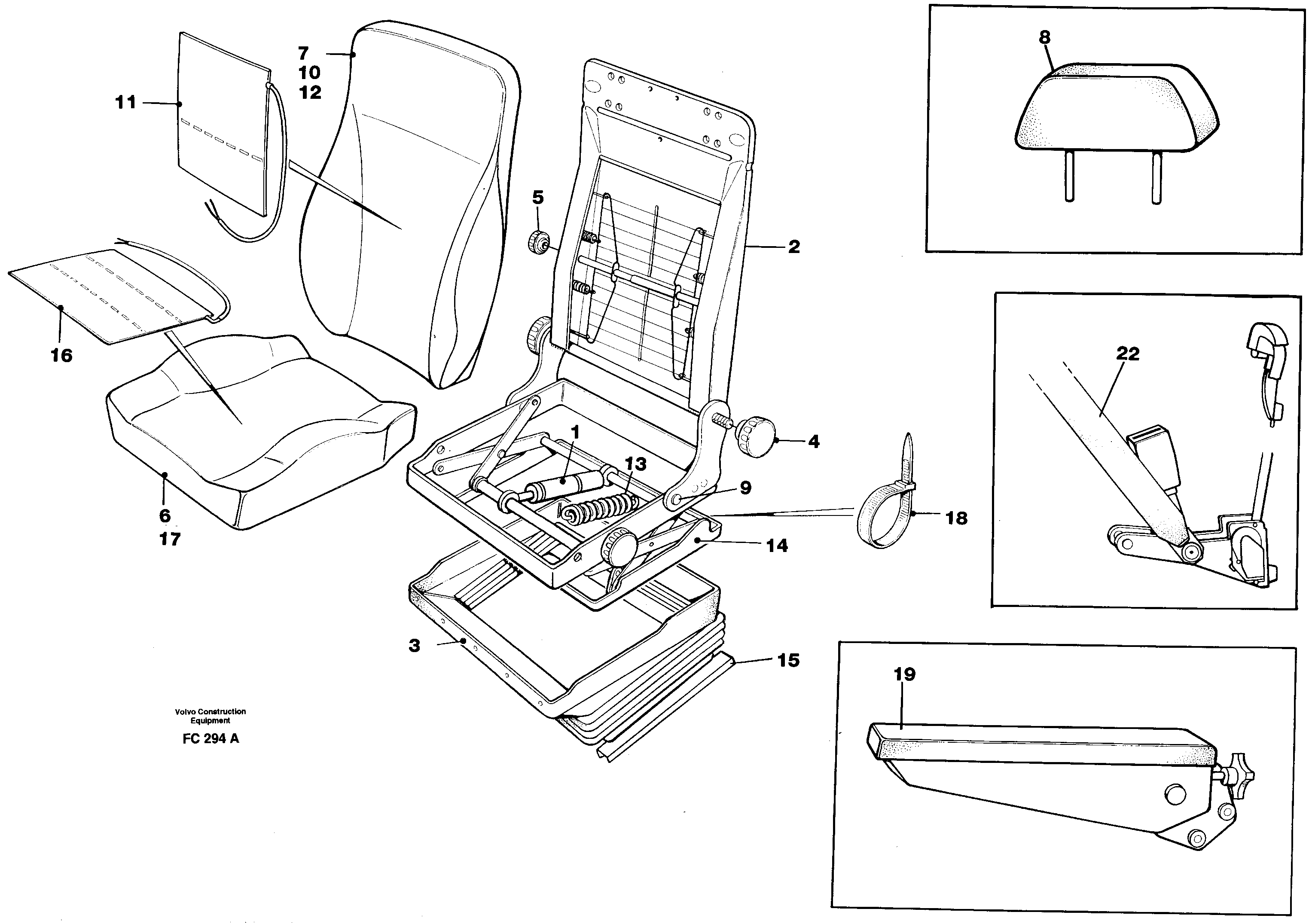 Operator's Seat RM/VOE14211445 VOLVO