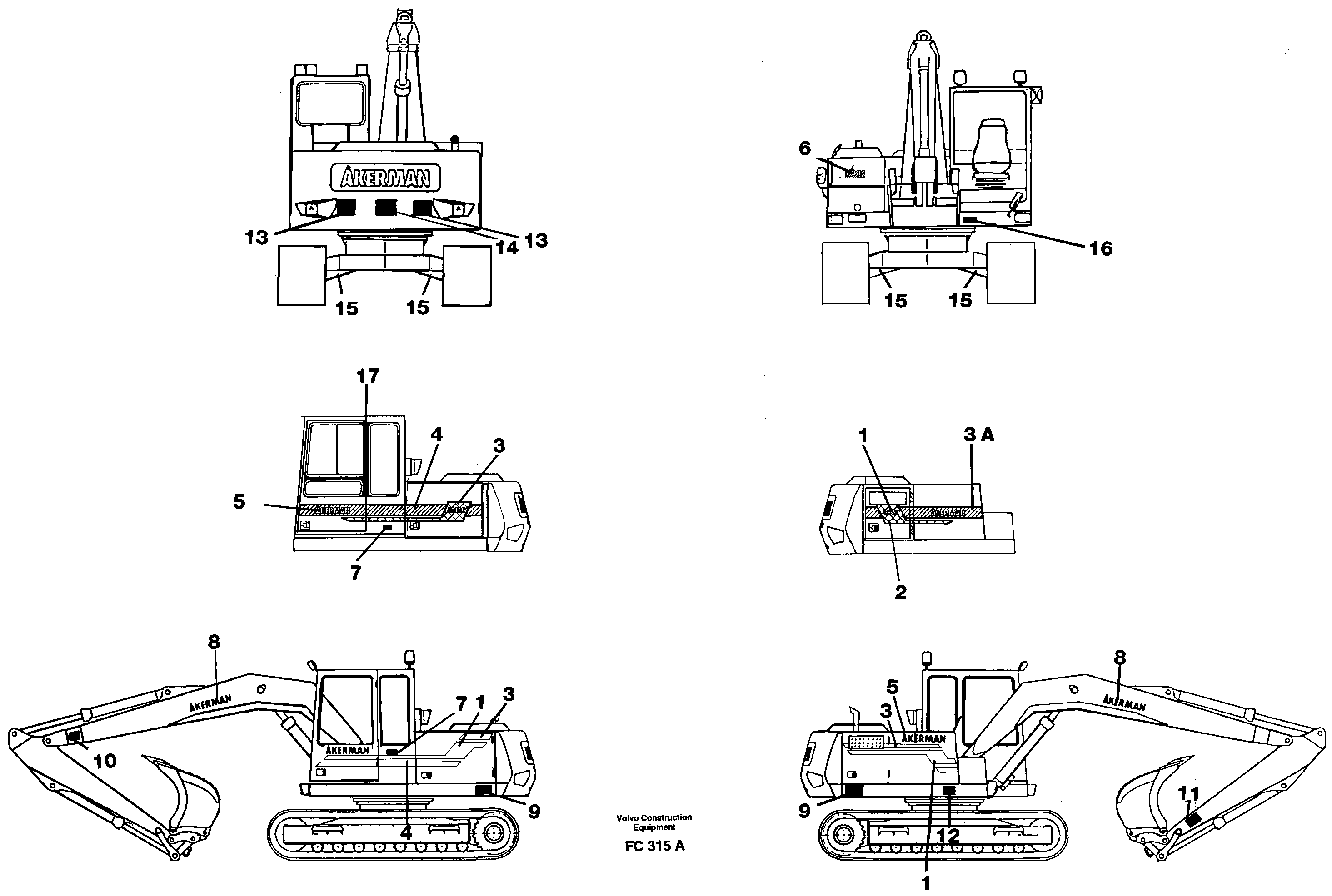 Cylinder End VOE14255331 VOLVO