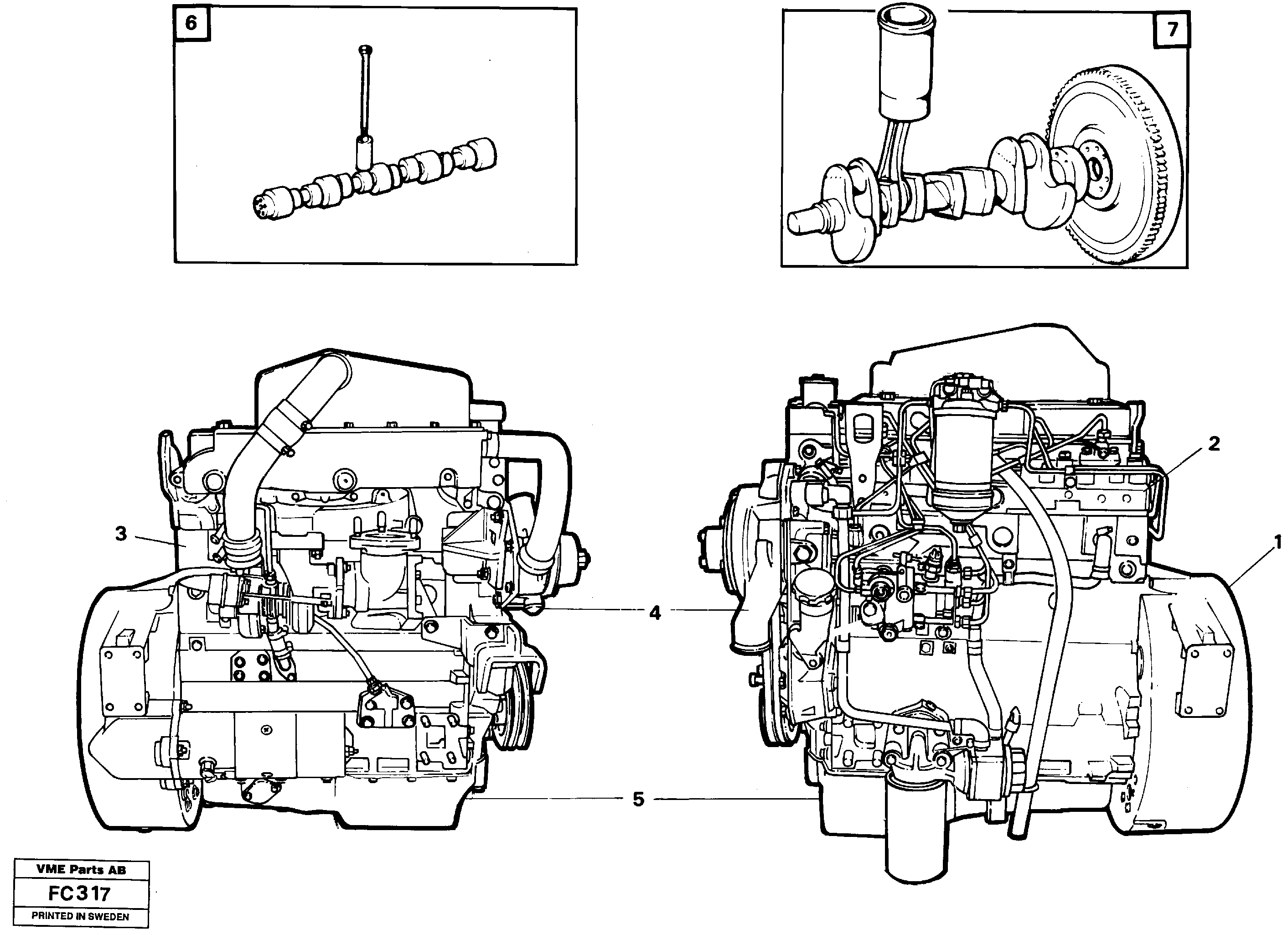 Diesel engine VOE14216019 VOLVO