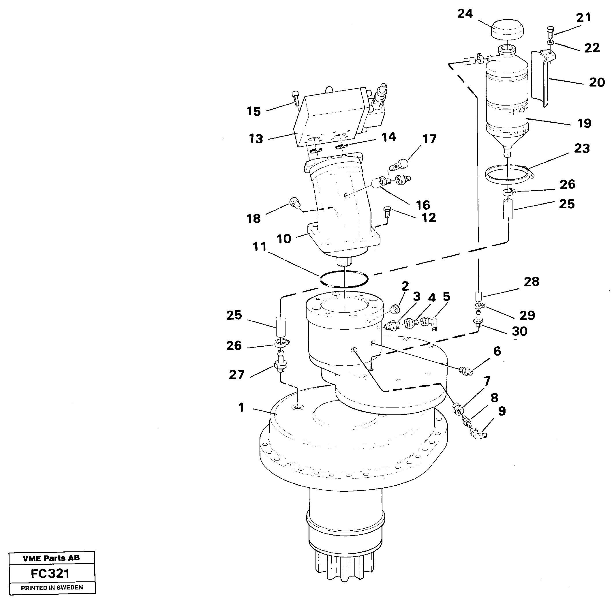 Brass Tube RM/VOE14026454 VOLVO