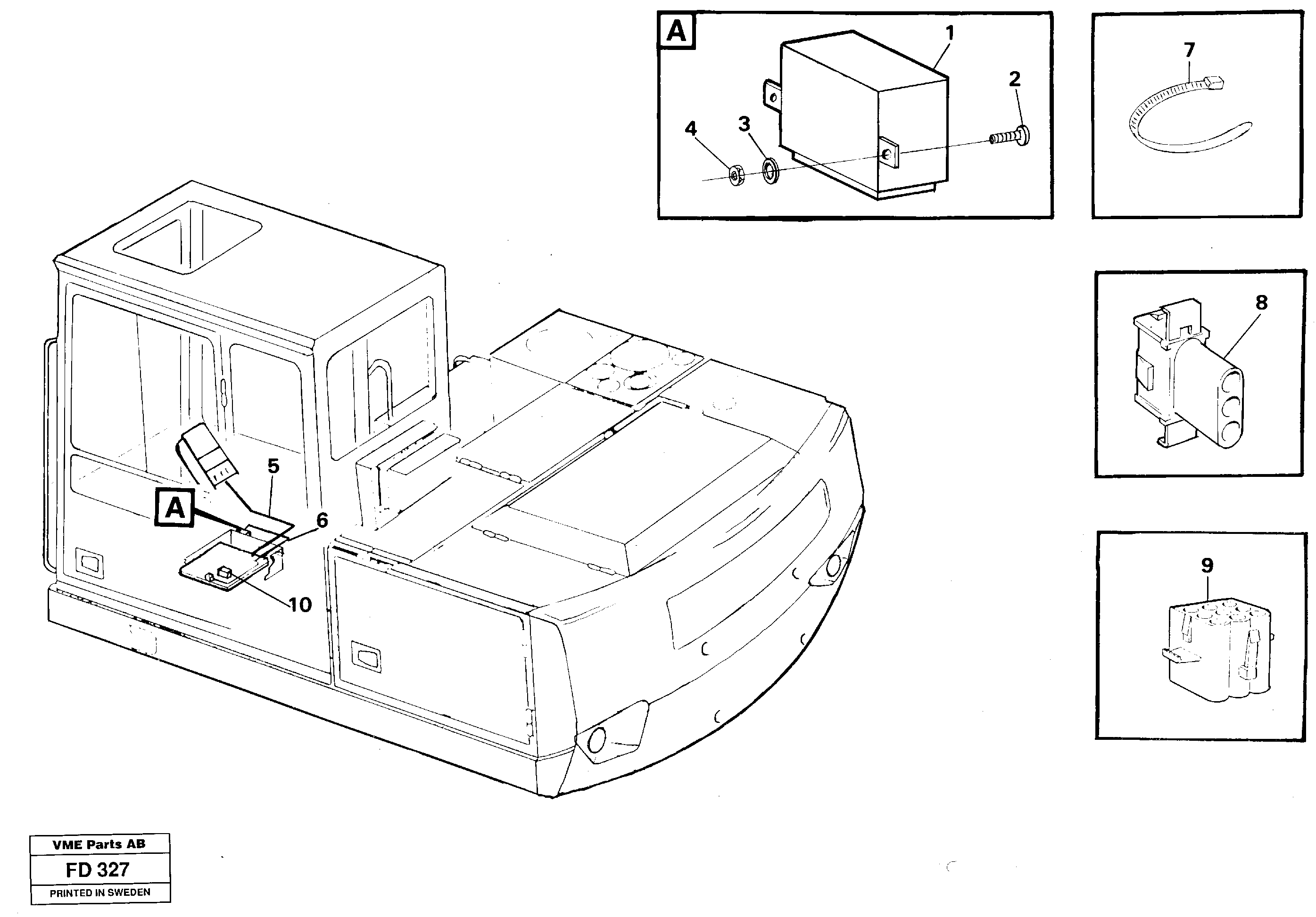 Rubber cushion VOE14255030 VOLVO