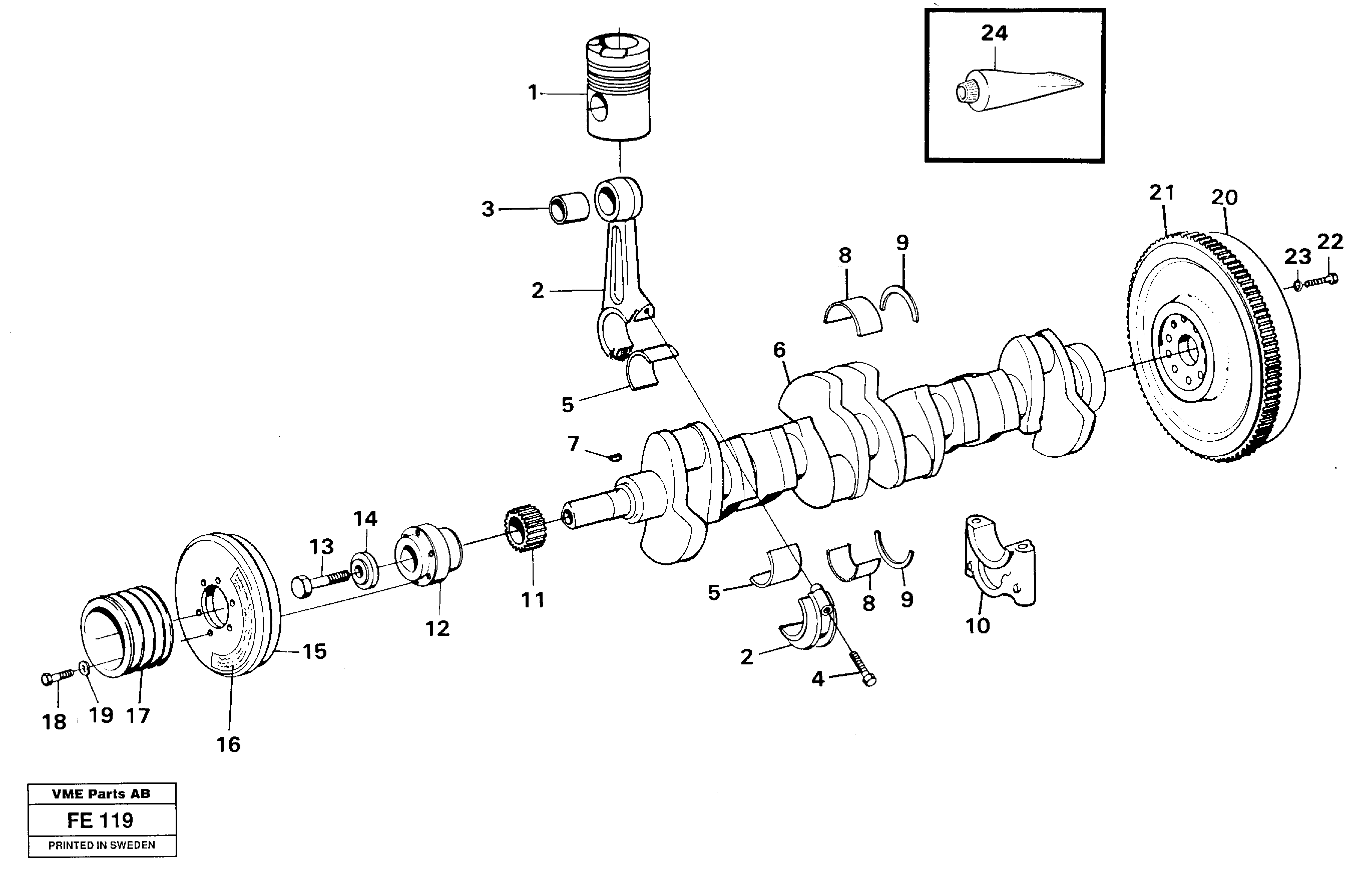 Flywheel VOE864997 VOLVO