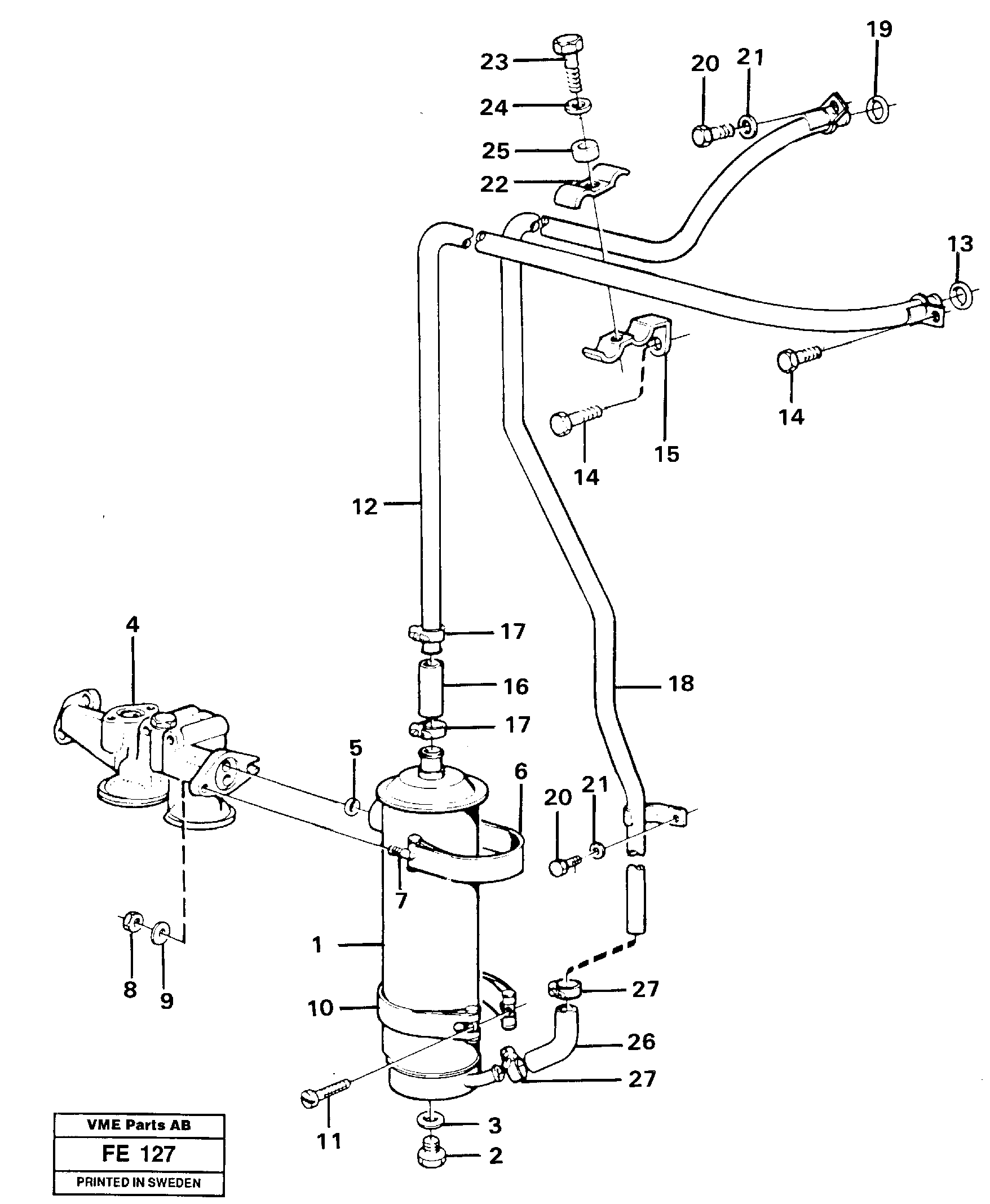 Fuel miser valve VOE470419 VOLVO