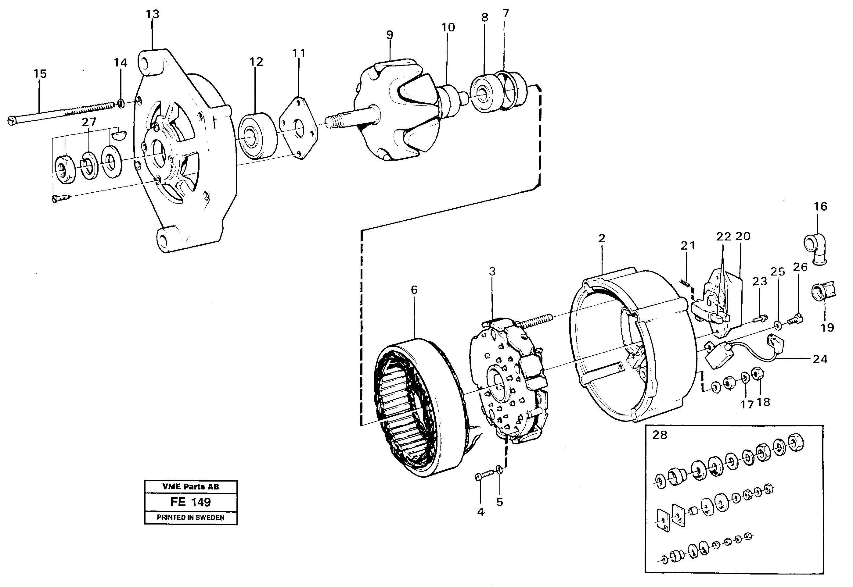 Bearing housing VOE6239262 VOLVO