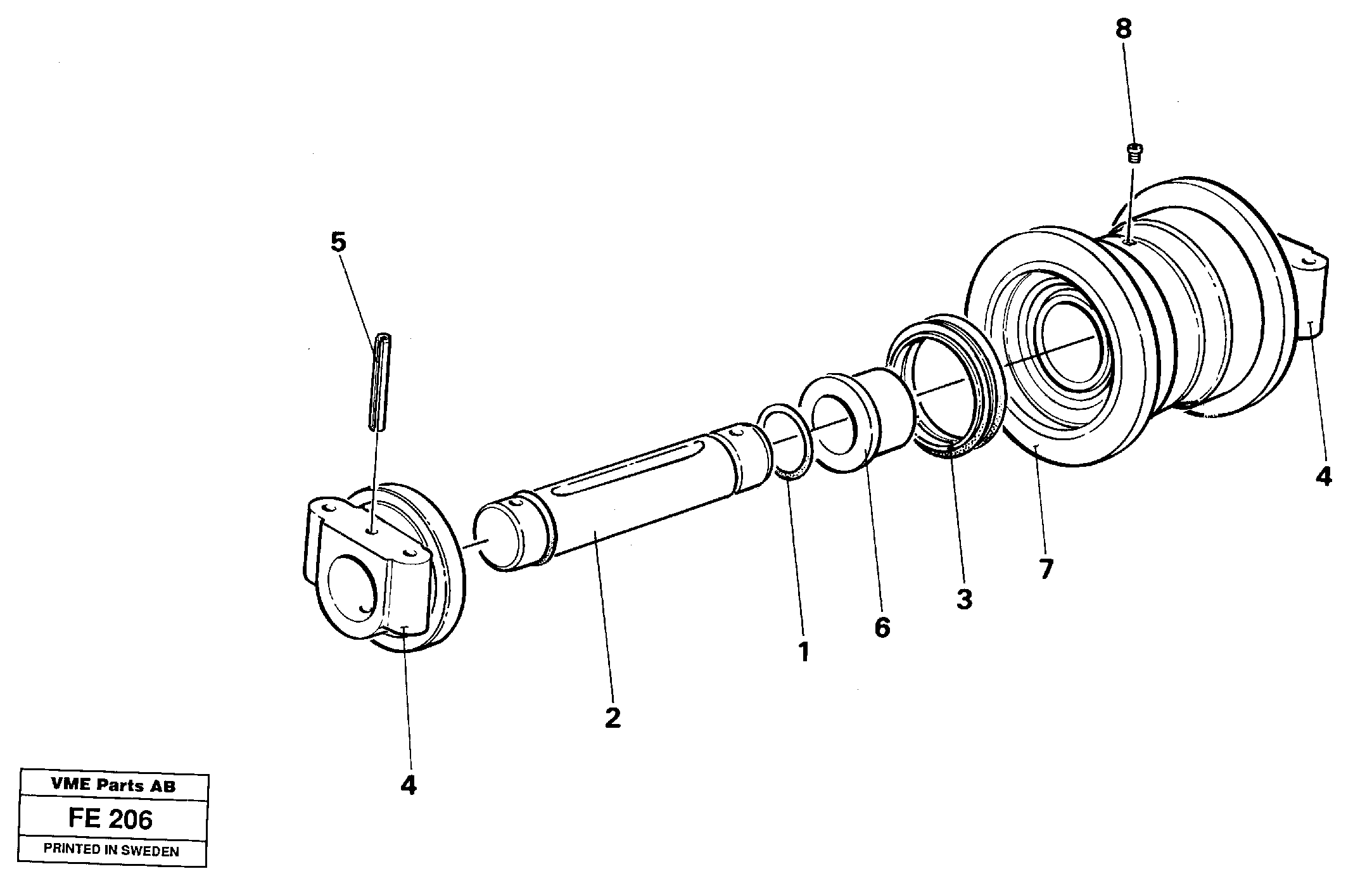 Spring pin VOE14016965 VOLVO