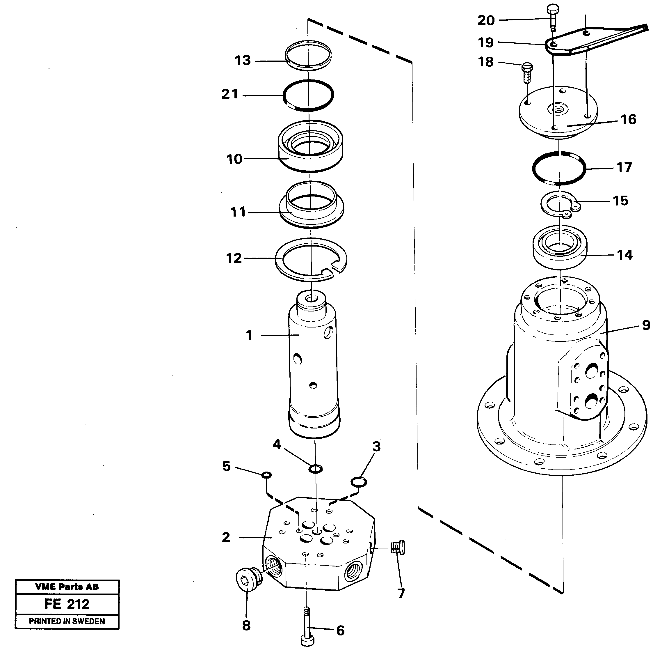 Cover, compressor VOE14247150 VOLVO