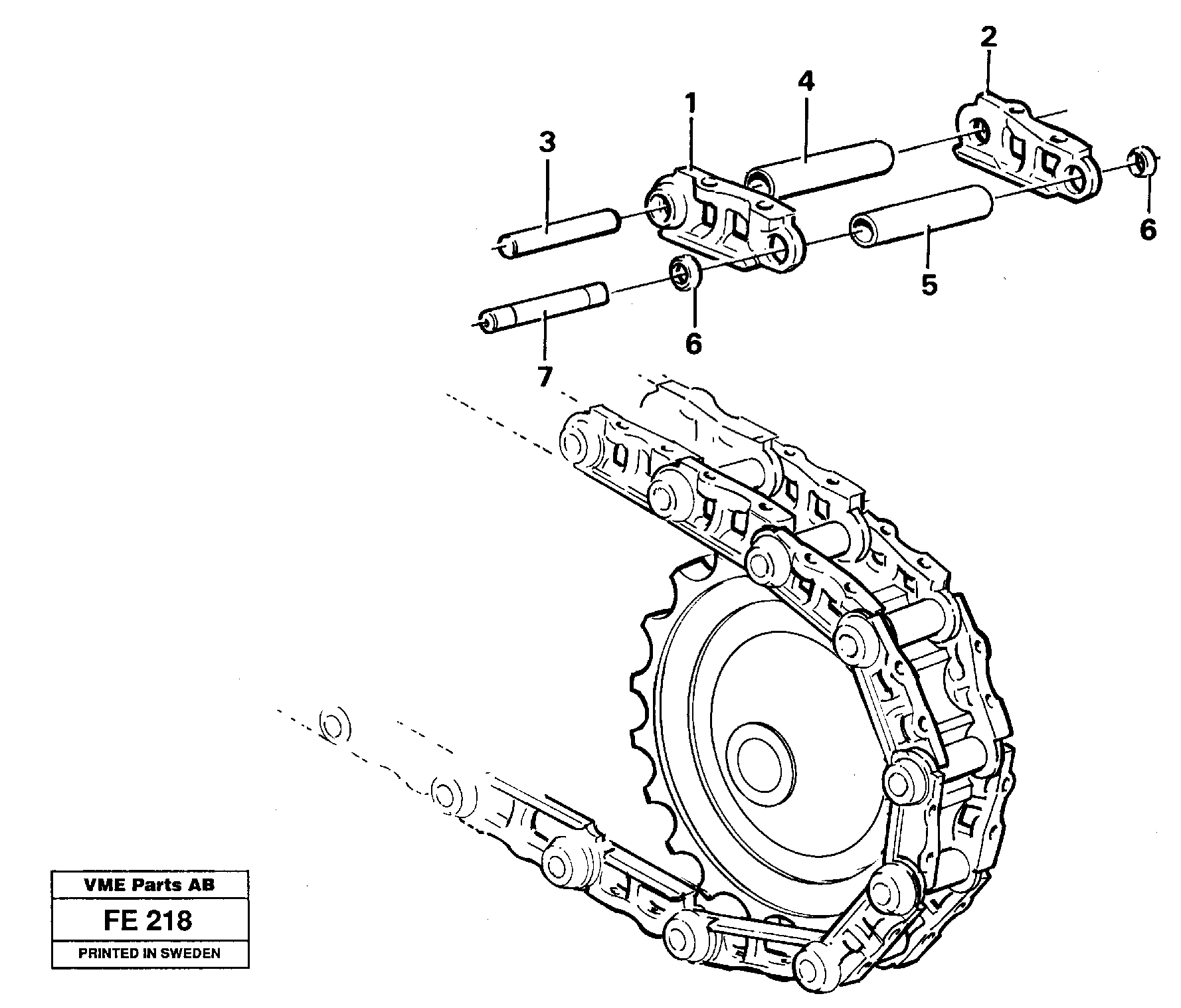 Track Chain VOE14213900 VOLVO