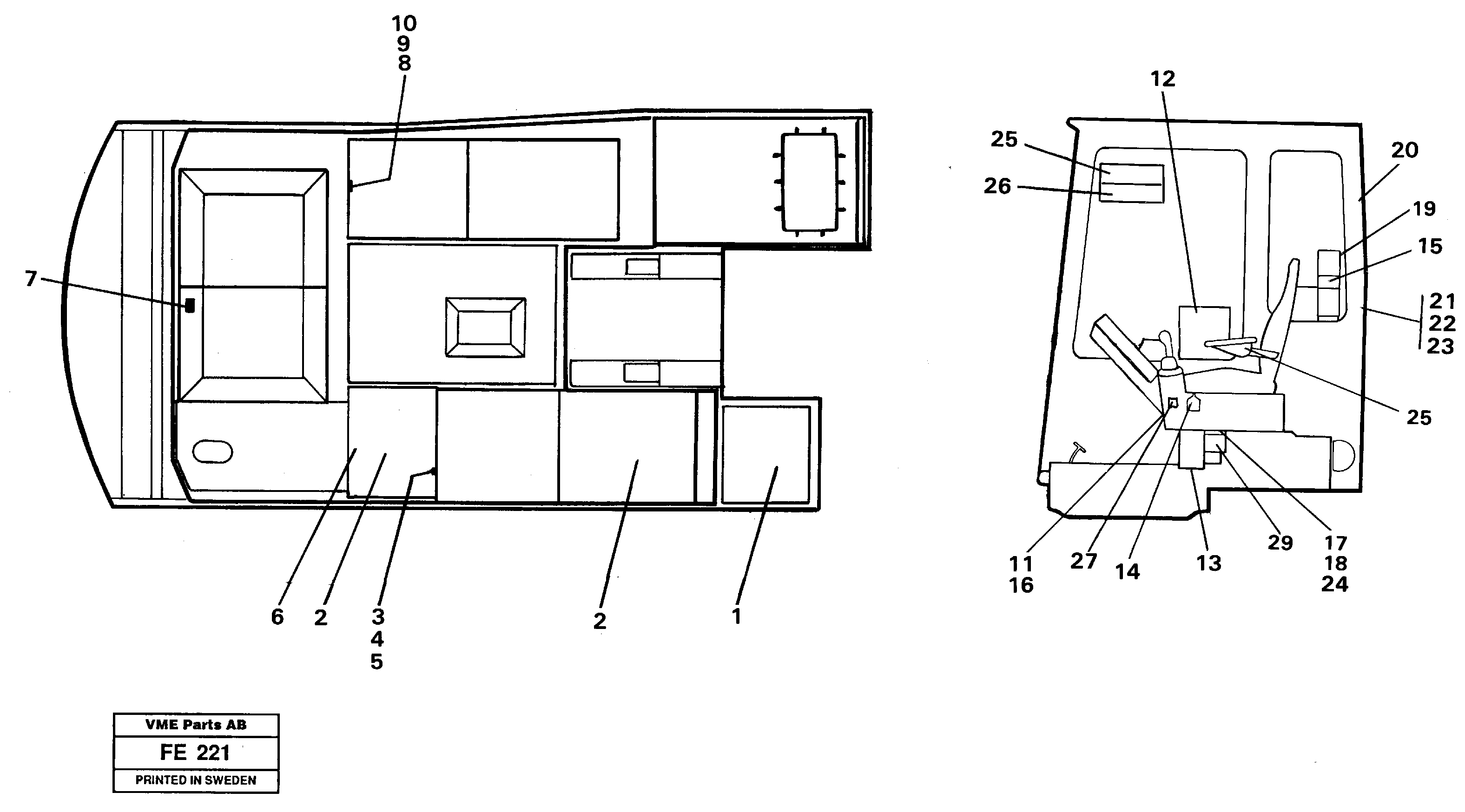 Angled plate VOE14258713 VOLVO
