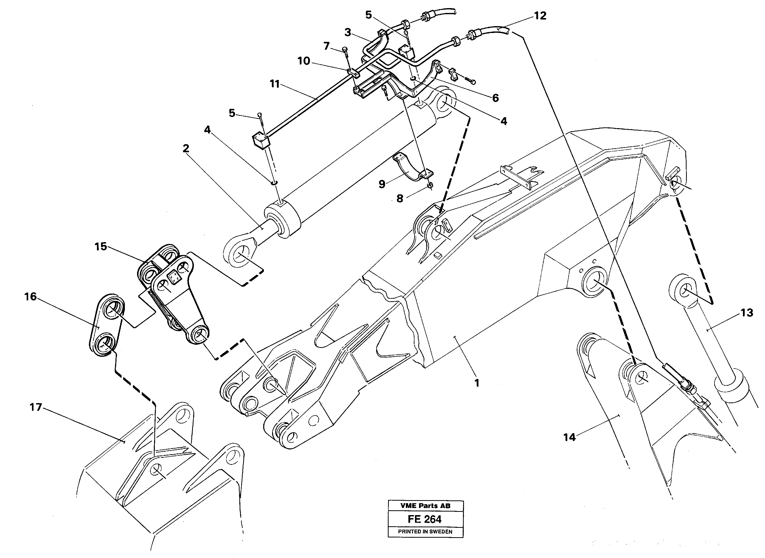 Tube Retainer VOE14055403 VOLVO