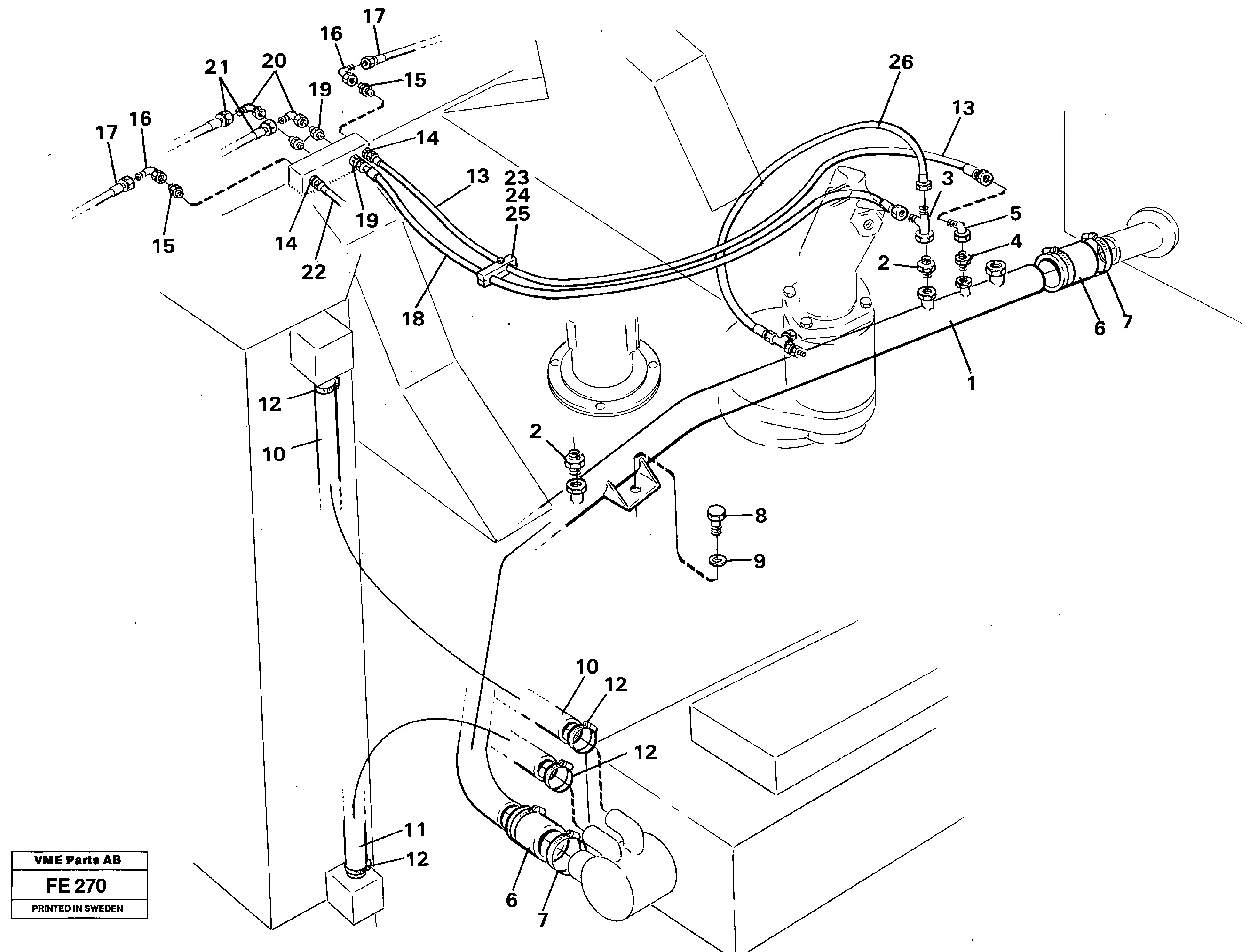 Tube Assembly RM/VOE14260673 VOLVO