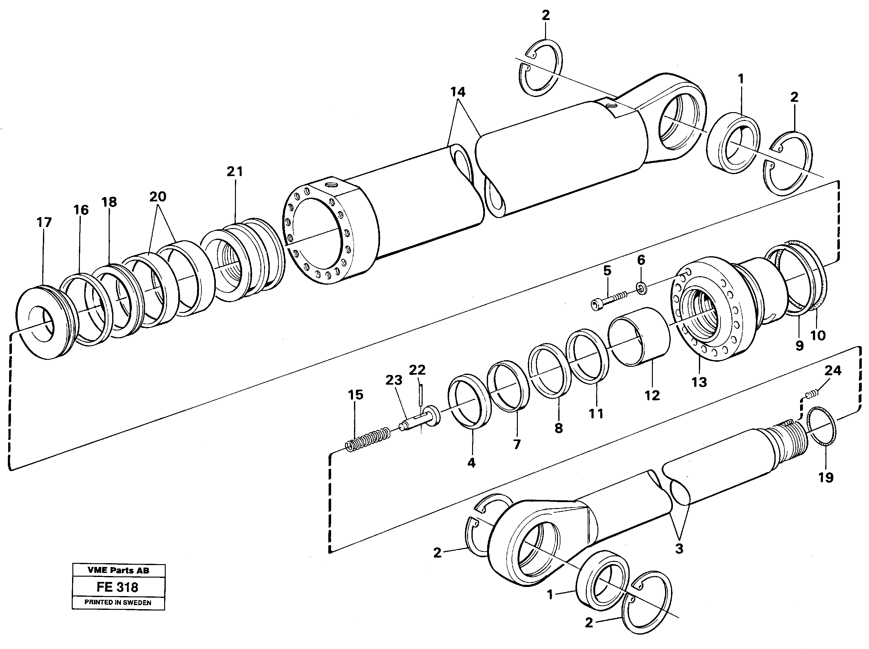 Rubber Clamp VOE14346166 VOLVO