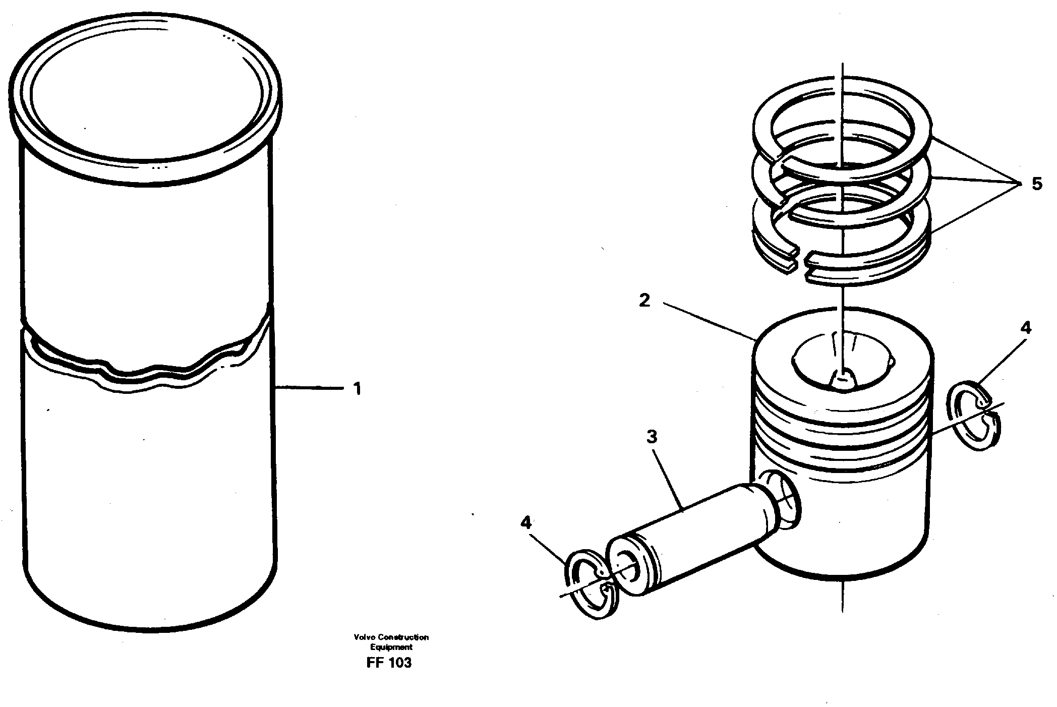 Rubber Washer VOE11701524 VOLVO