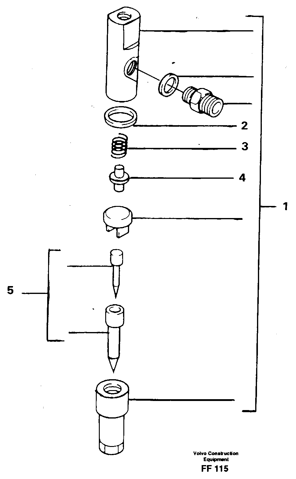 Injector VOE11702140 VOLVO