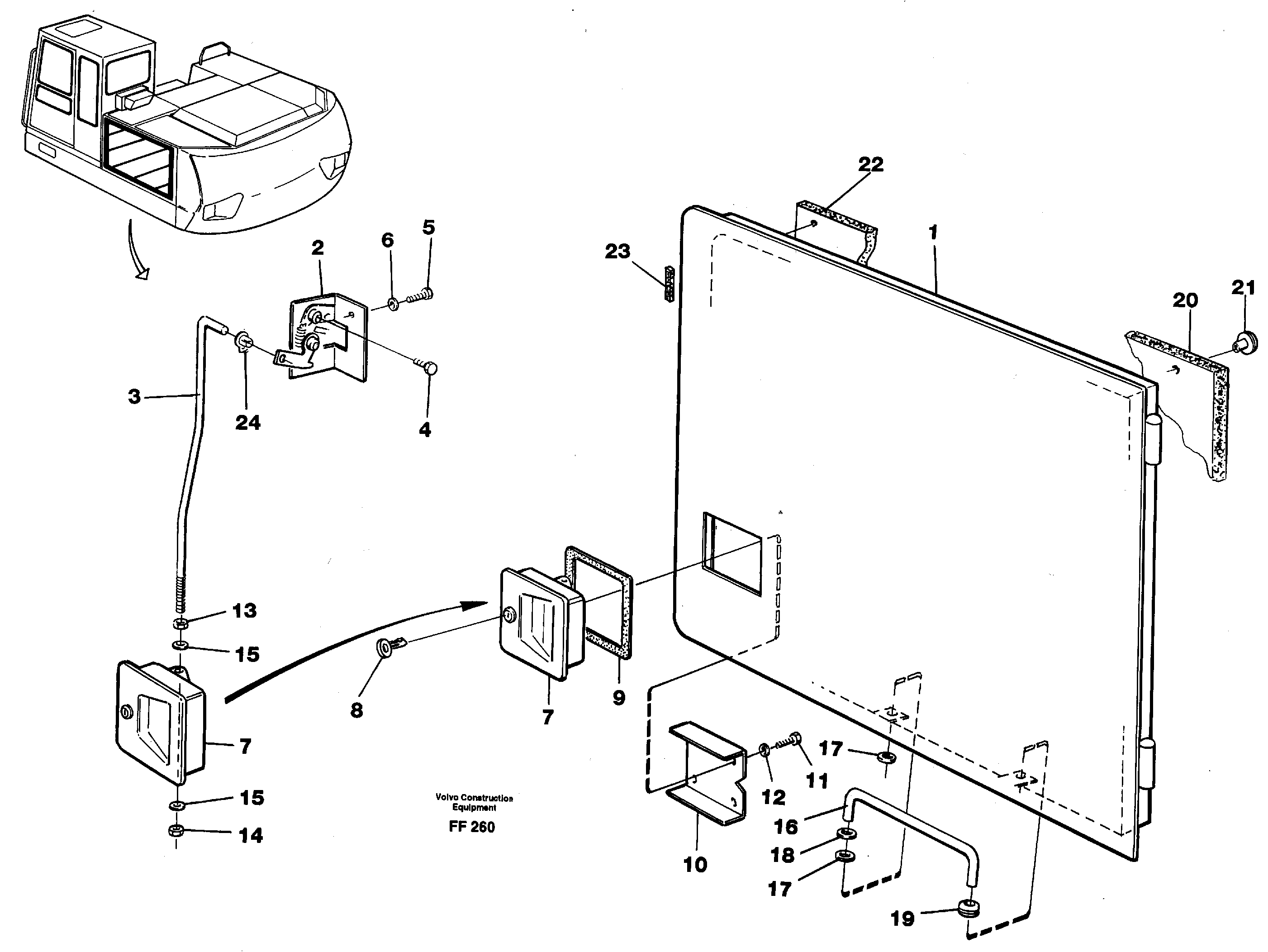 Sound absorber VOE14263603 VOLVO