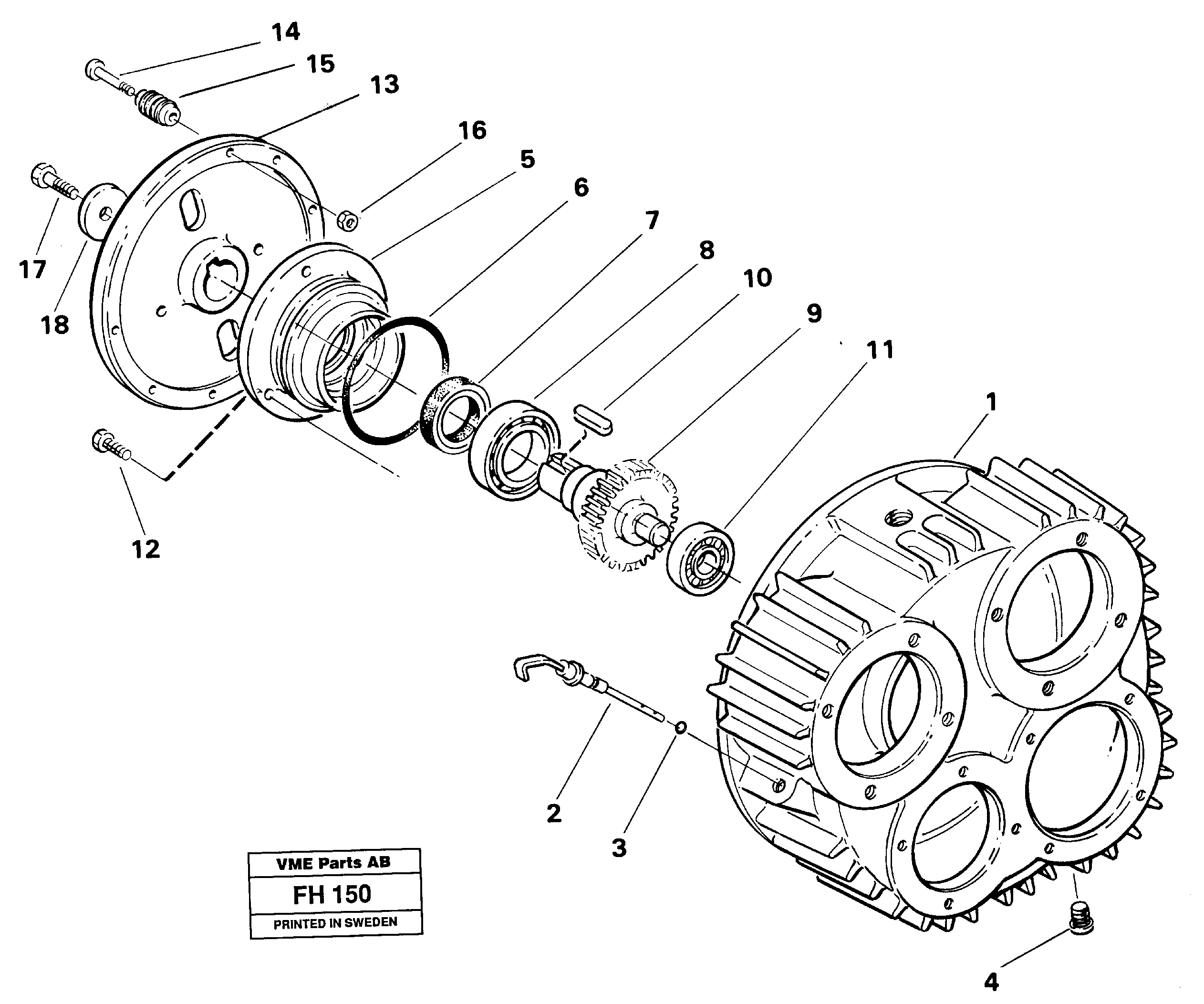 Маслоотражающее кольцо VOE14237115 VOLVO