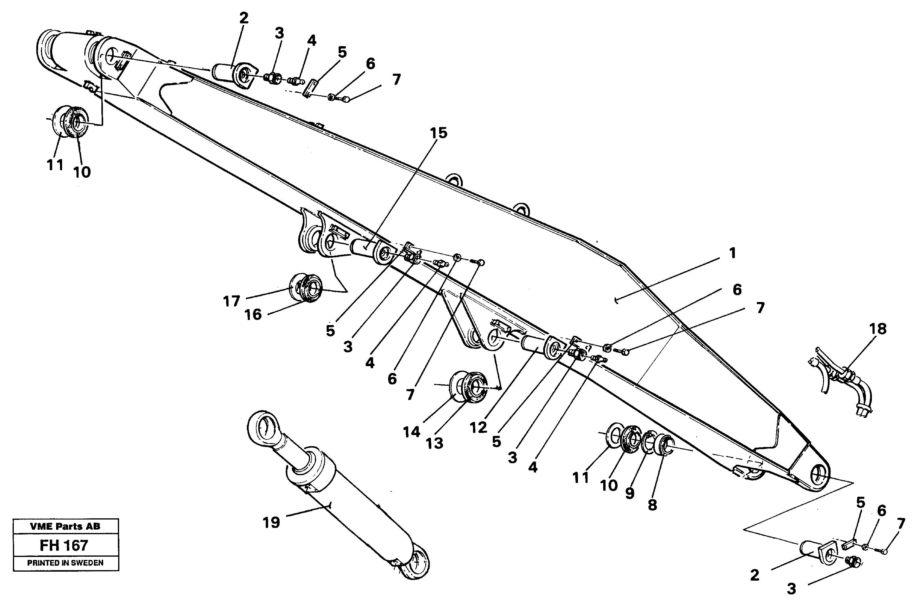 Fork support (TPV) RM/VOE14243737 VOLVO