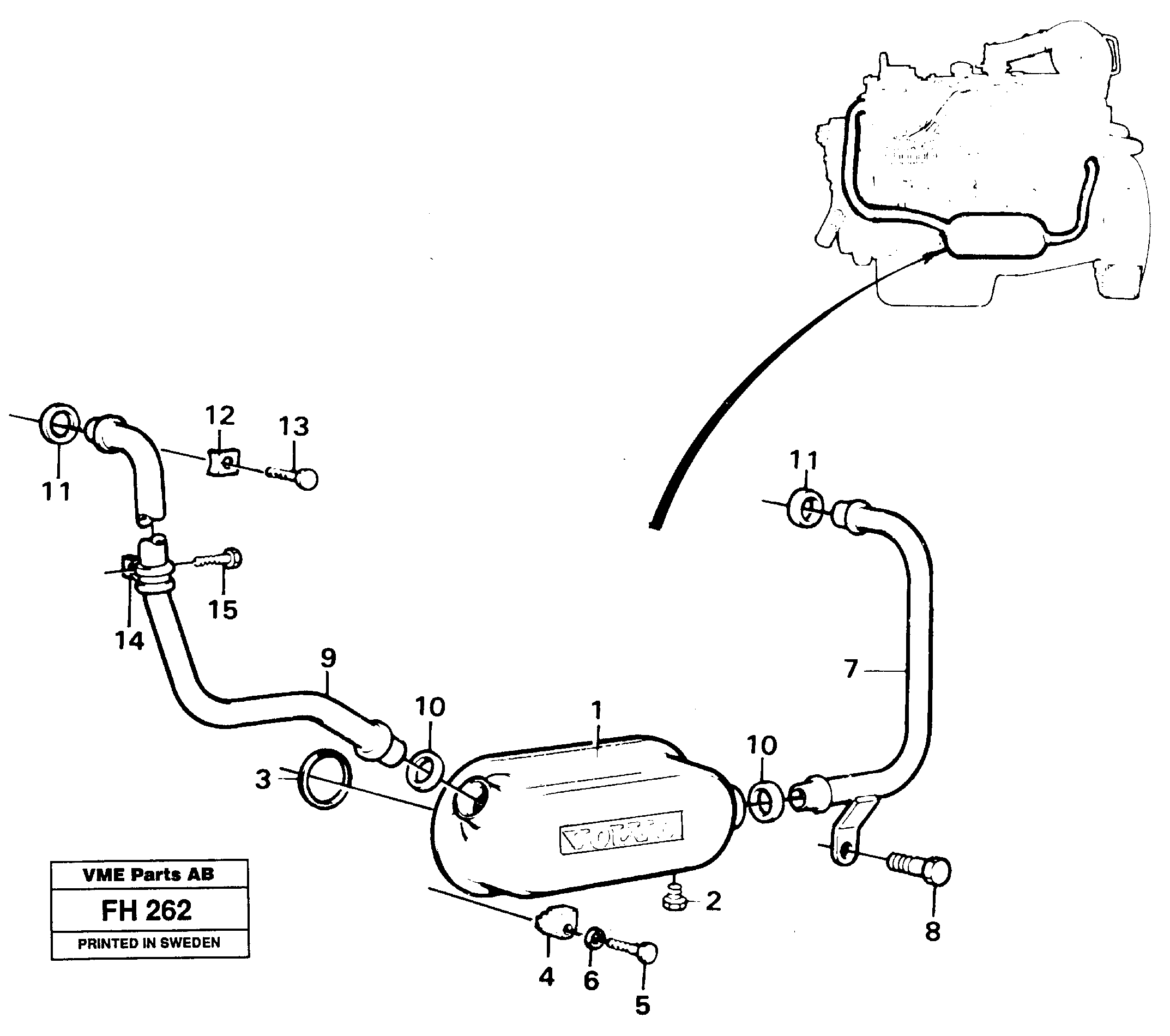 Pipe VOE848524 VOLVO