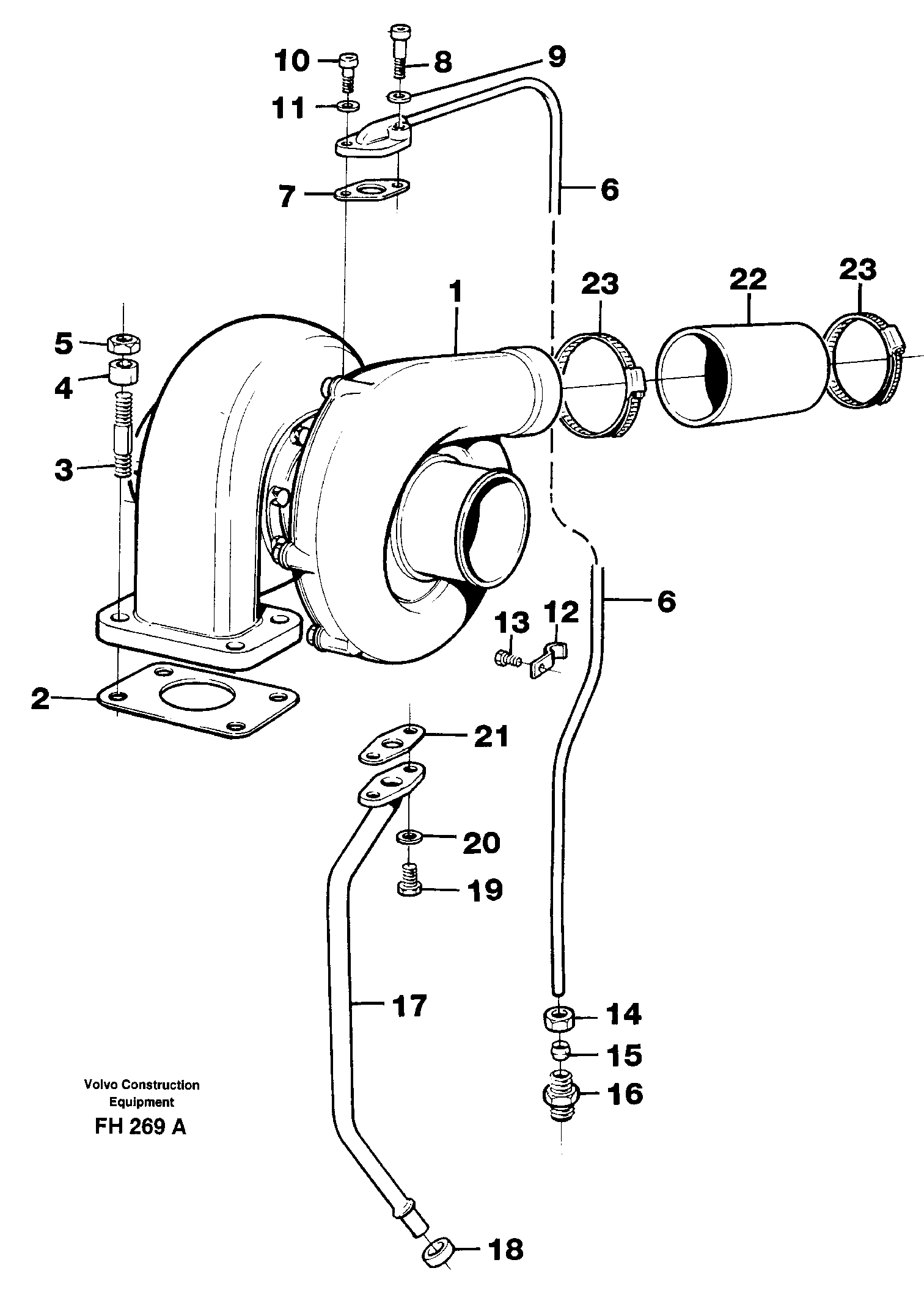 Oil Return Pipe VOE849679 VOLVO