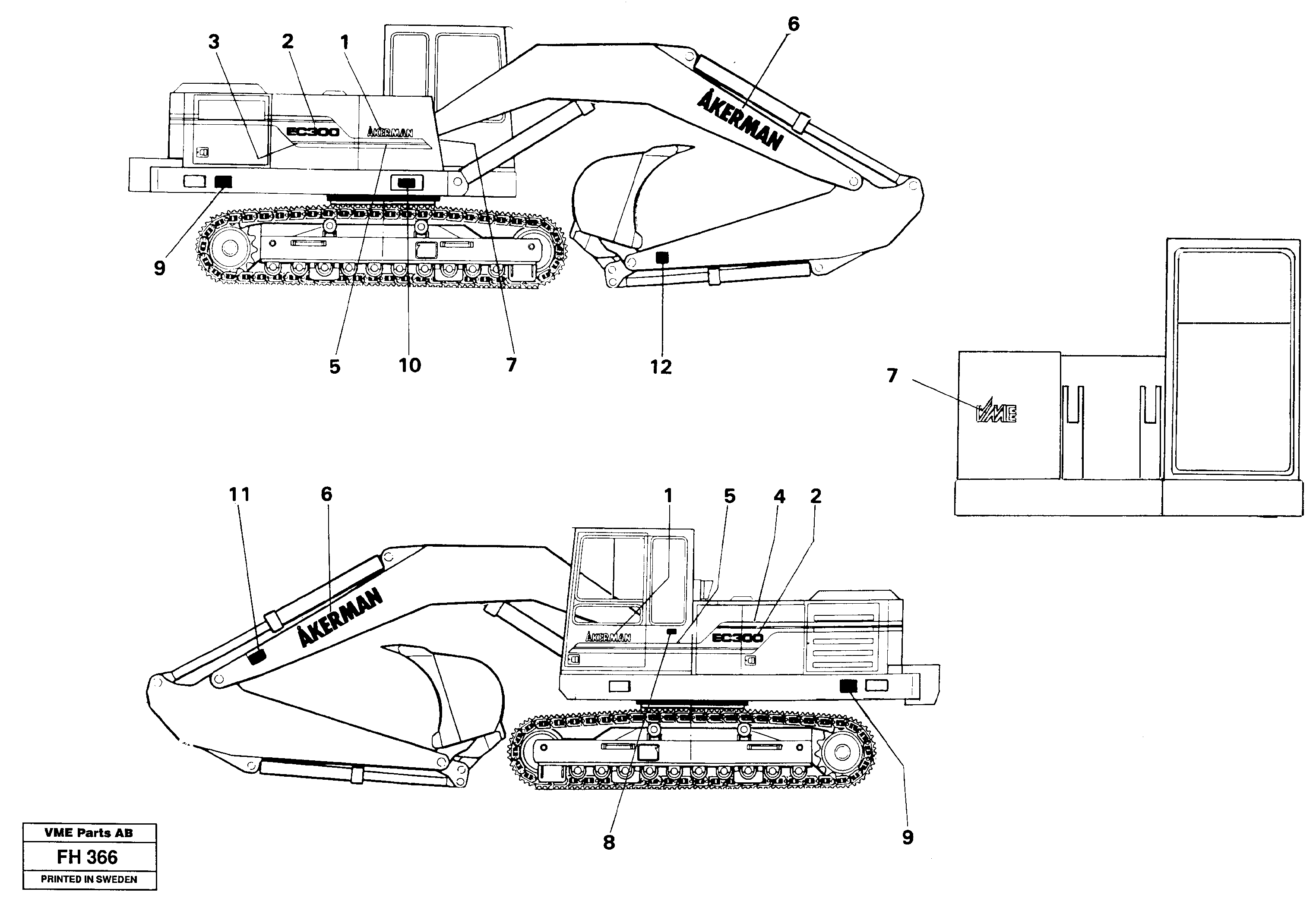 Angled plate VOE14265716 VOLVO