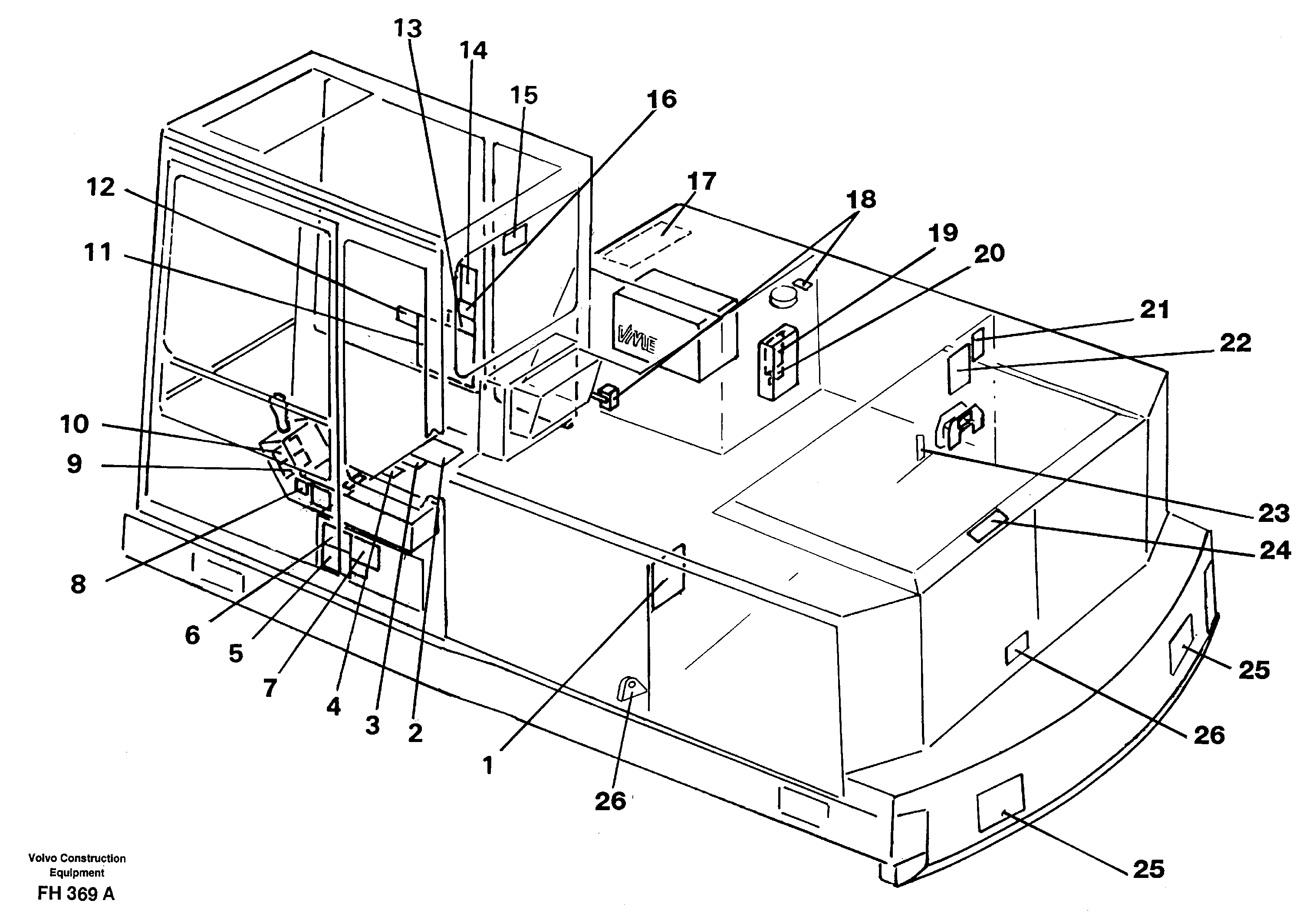 Angled plate RM/VOE14344238 VOLVO