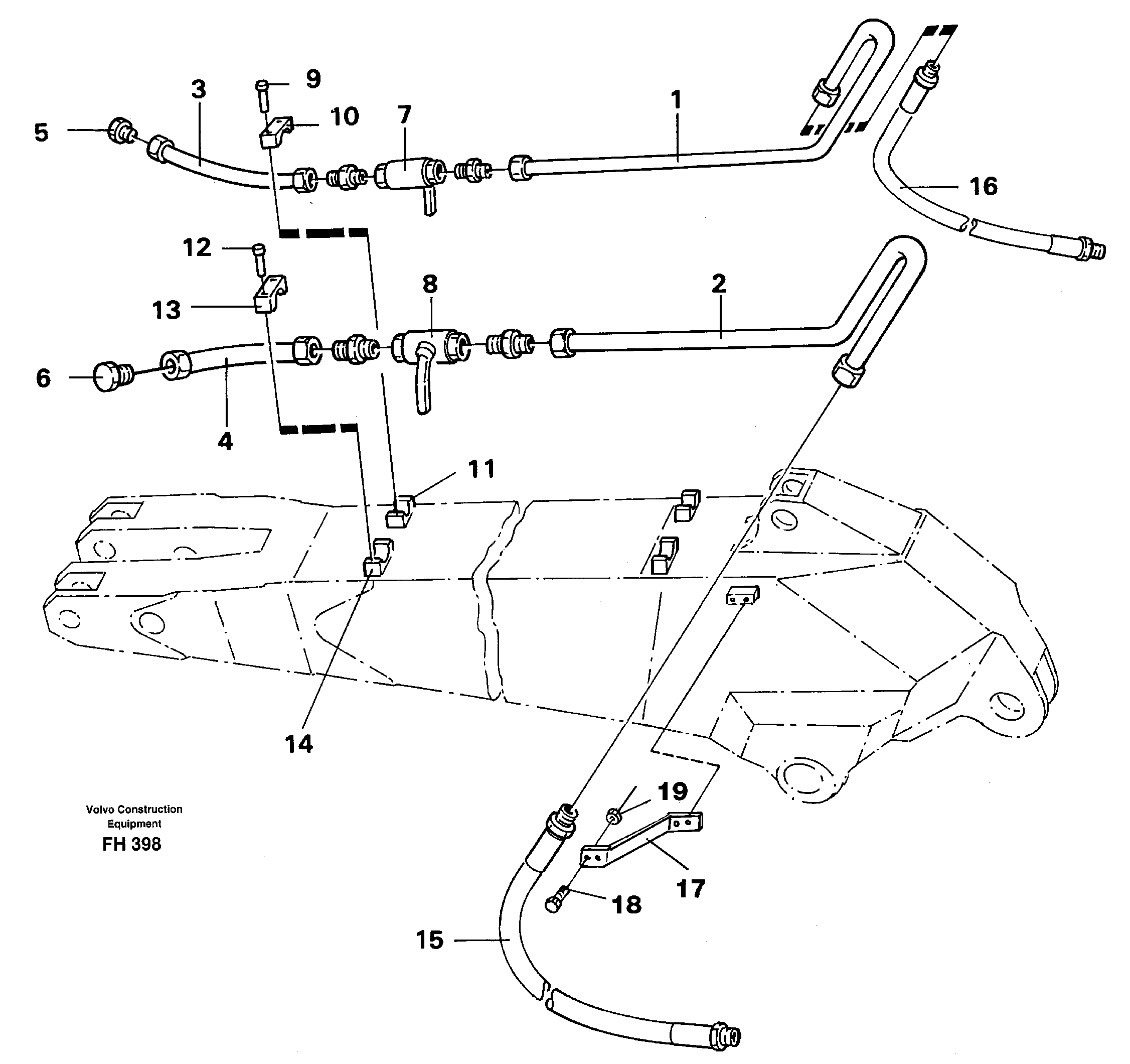 Tail light, right VOE14263728 VOLVO