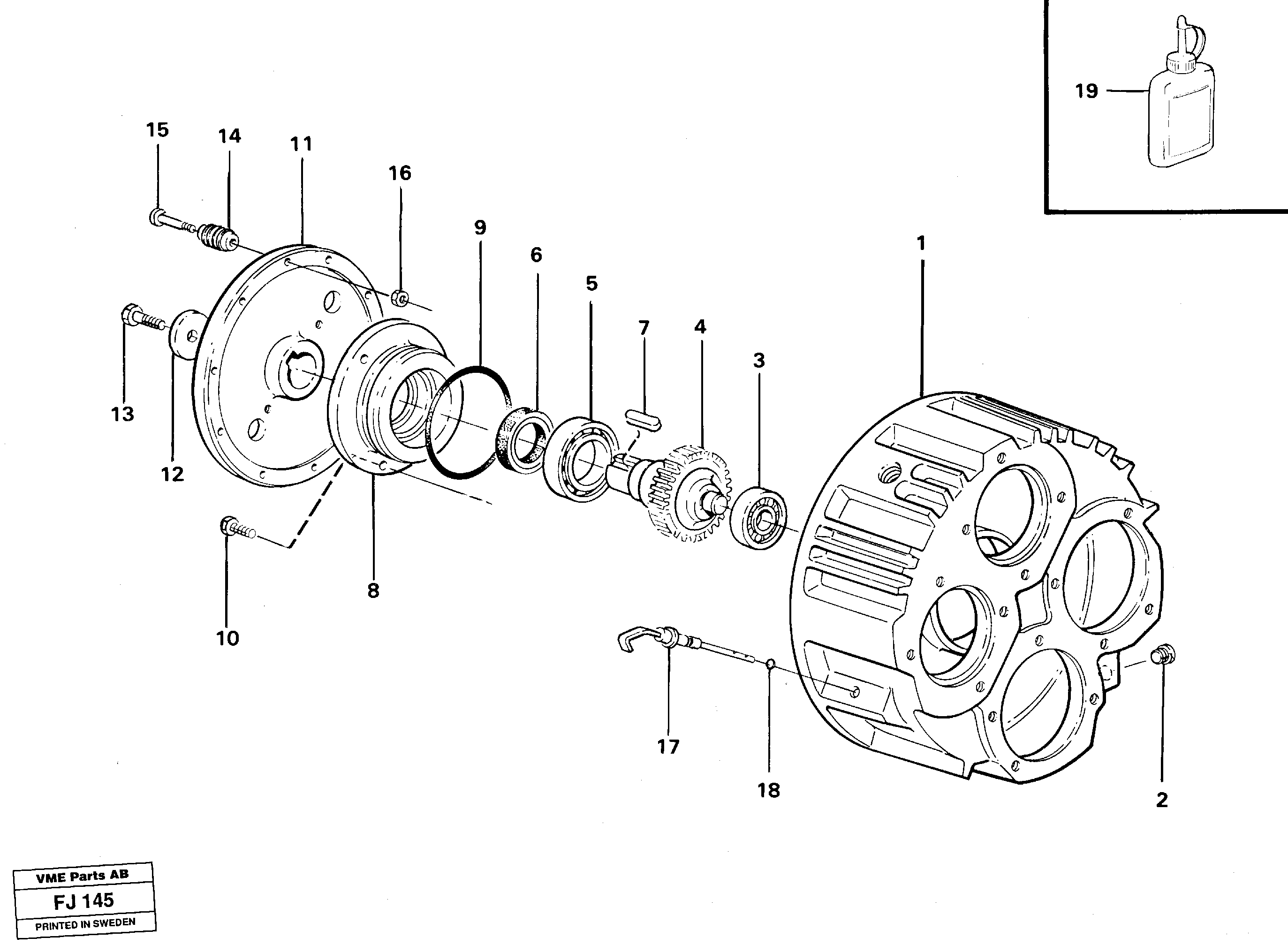 Pump Gearbox VOE14238220 VOLVO