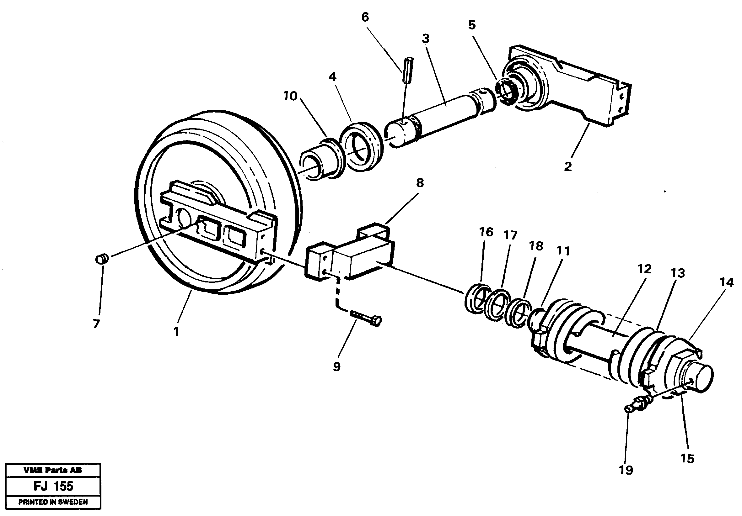 Idler VOE14215466 VOLVO