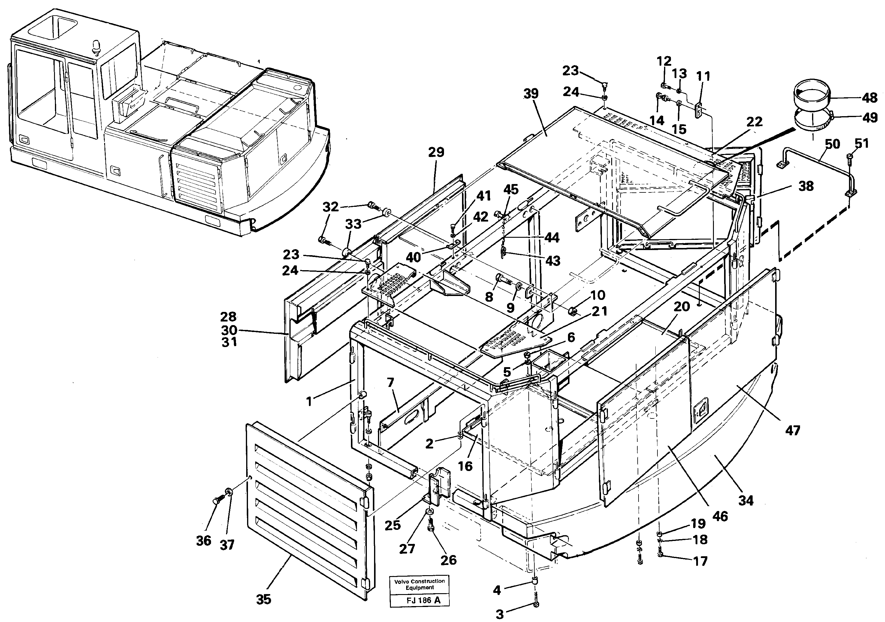 Screen plate VOE14258077 VOLVO