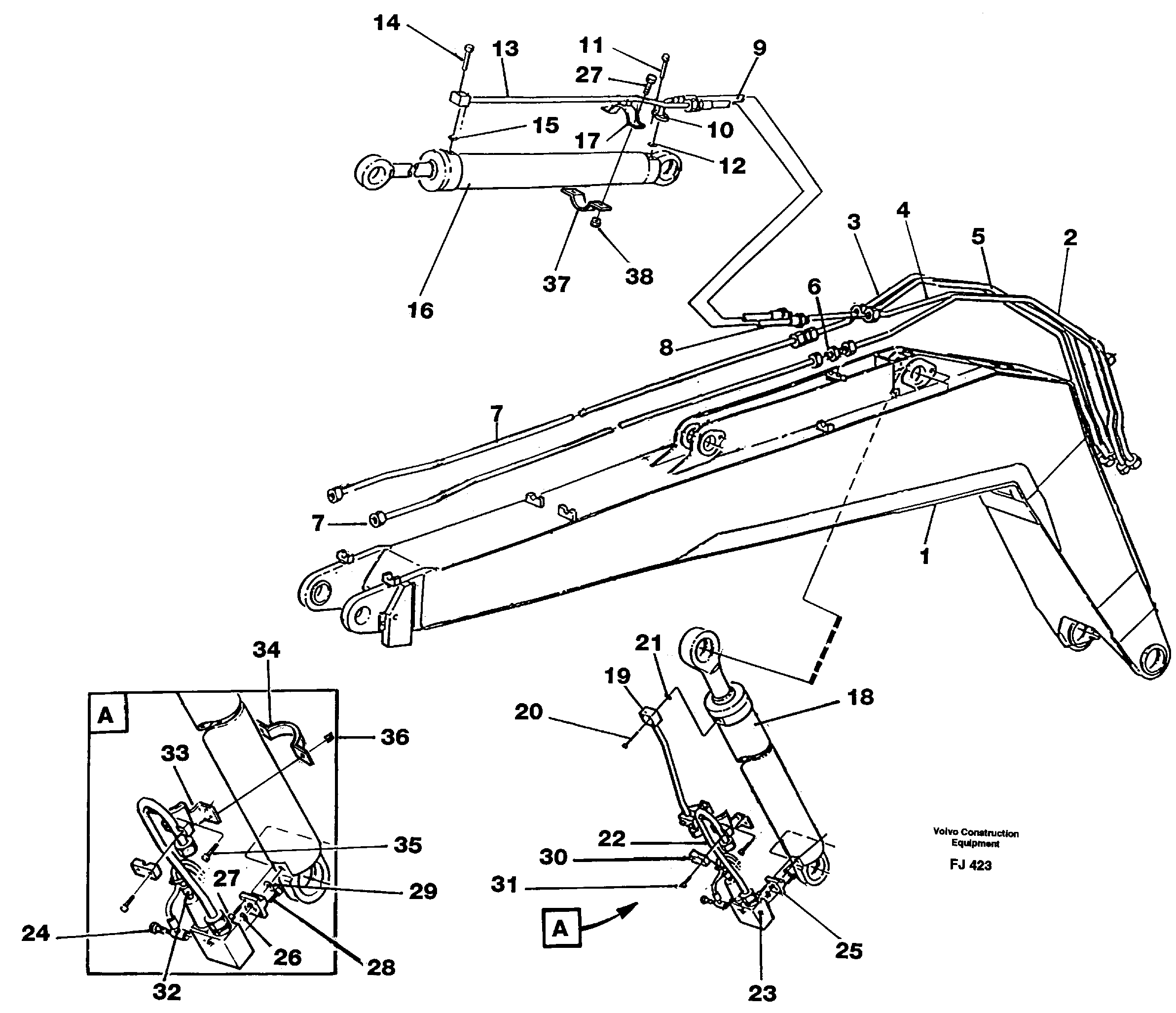 Tube Support VOE14048895 VOLVO
