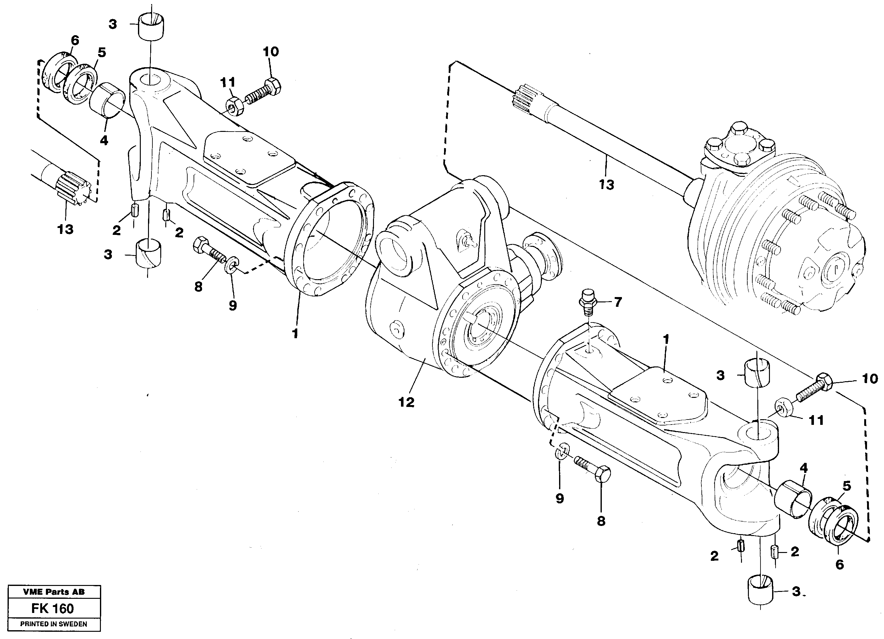 Mounting rail VOE14260880 VOLVO
