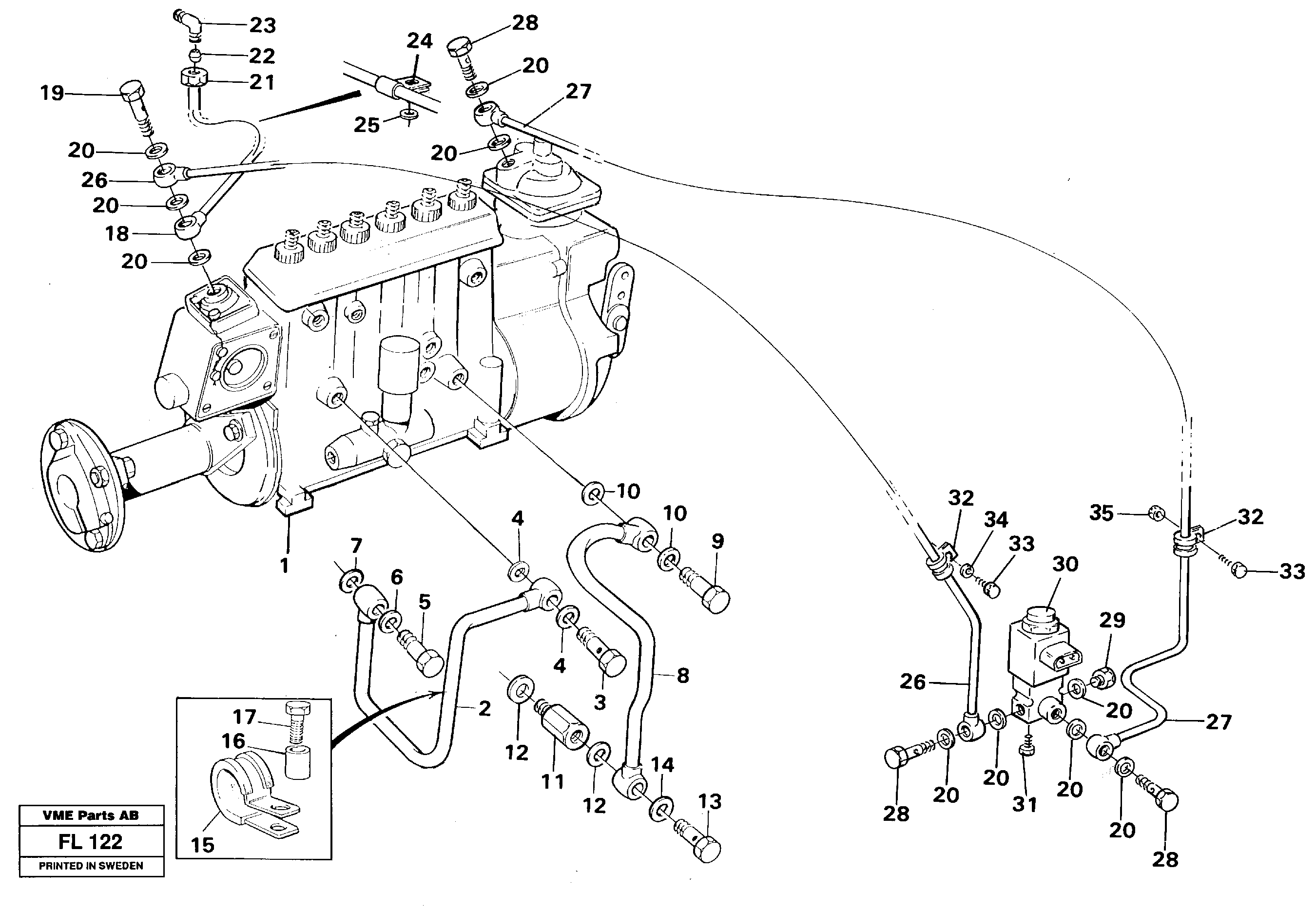 Fuel miser valve VOE11031895 VOLVO